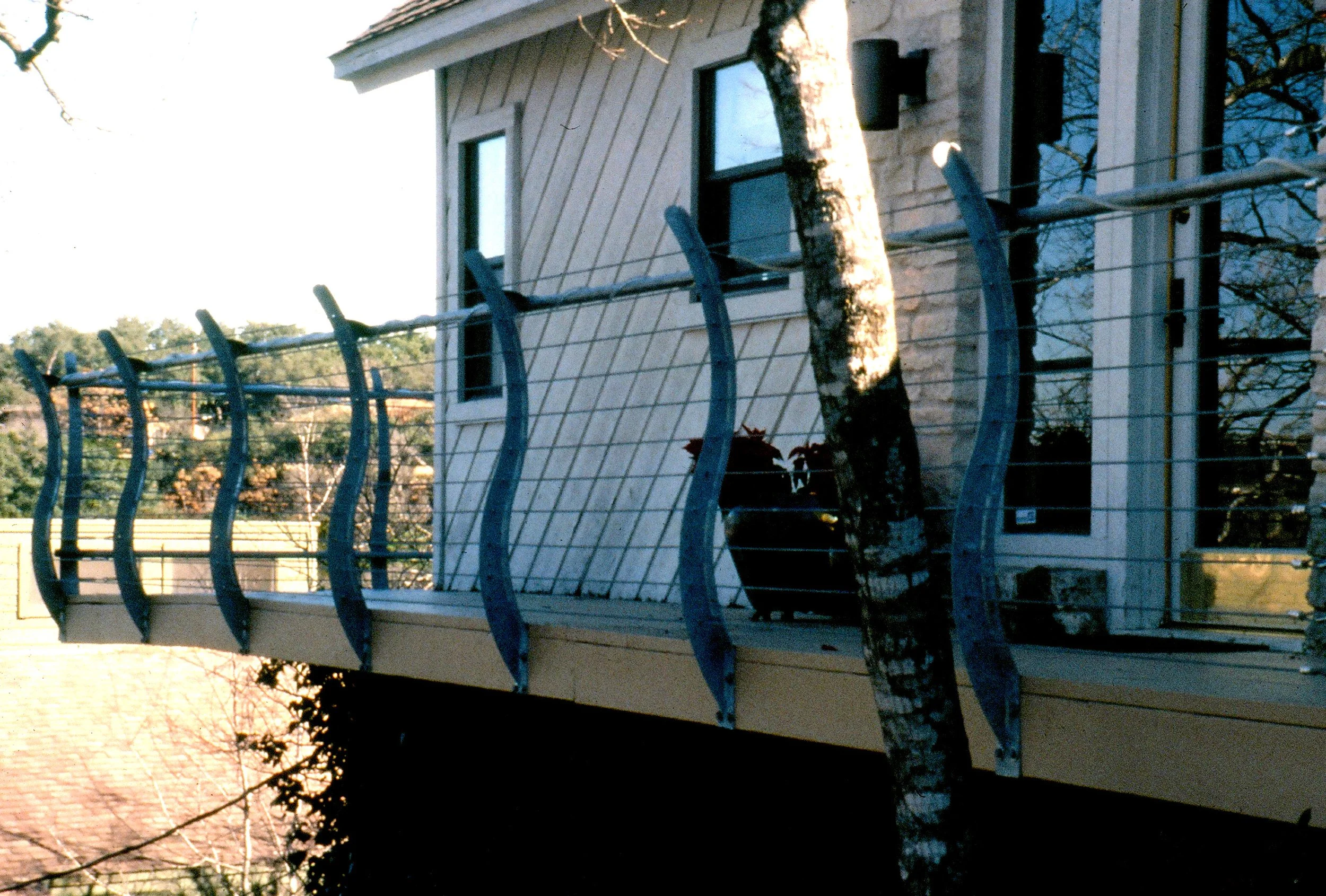 Galvanized Steel & Cable Railing, Private Residence; Austin, TX