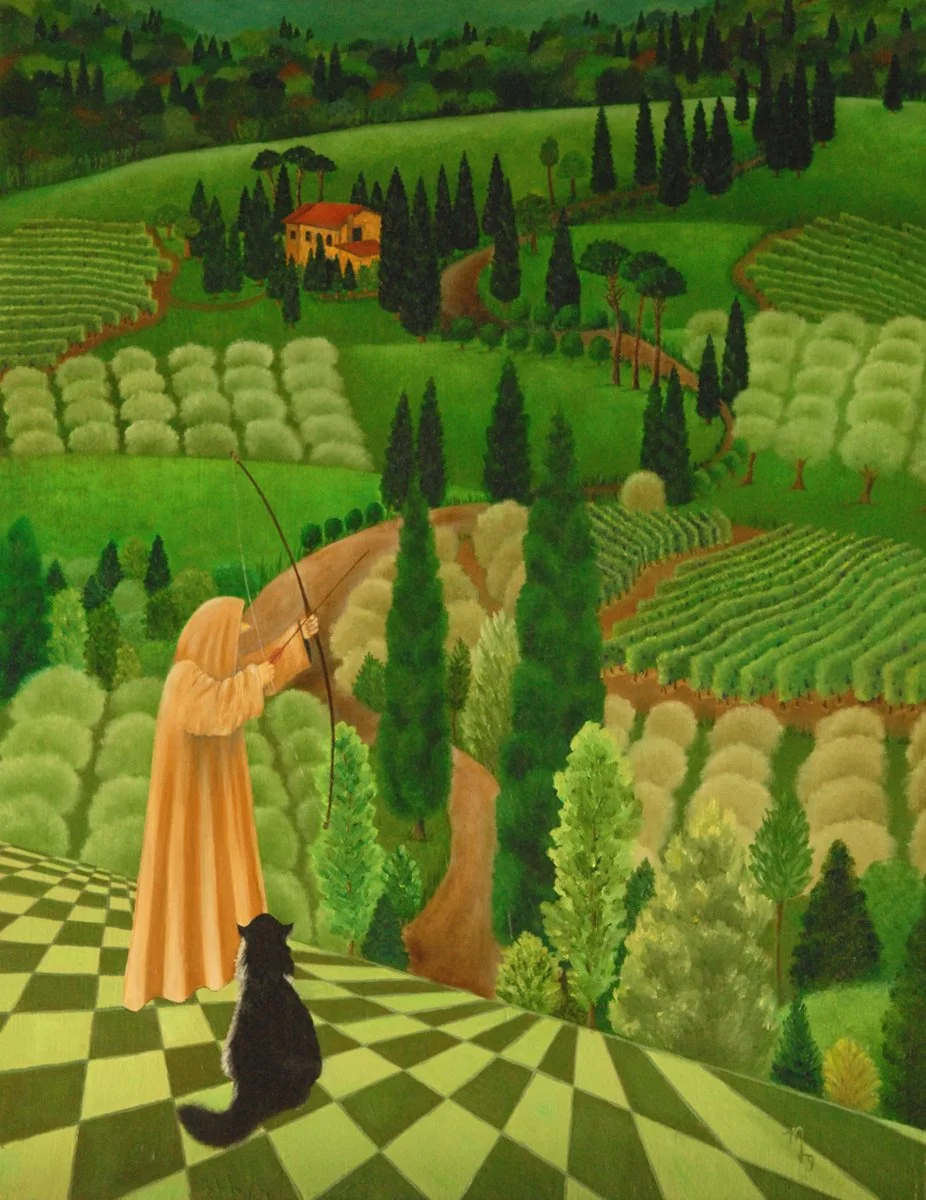 Margherita's Farm | 18" x 14" | oil on pane