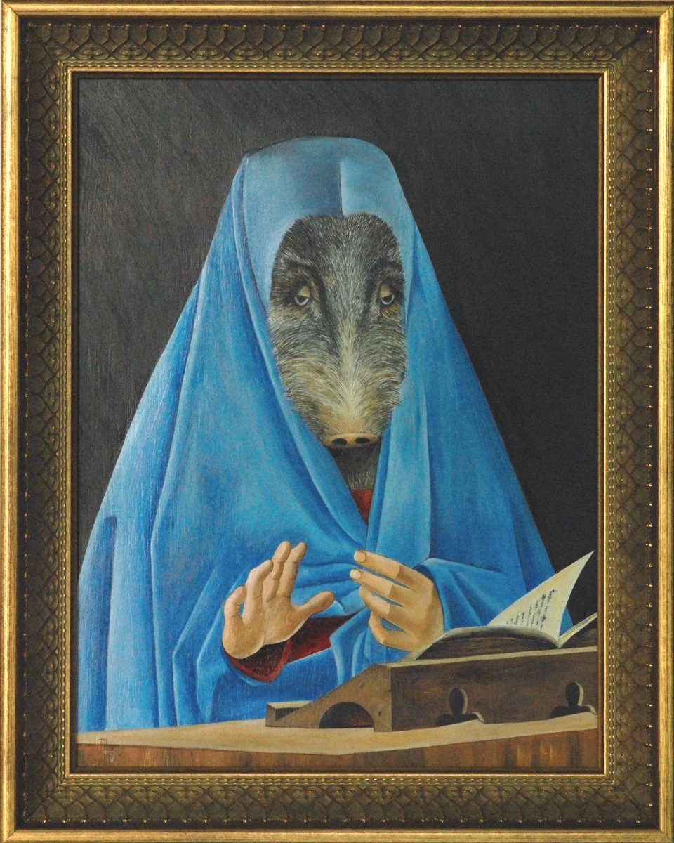 Portrait of a Boar | 13" x 10" | oil on panel
