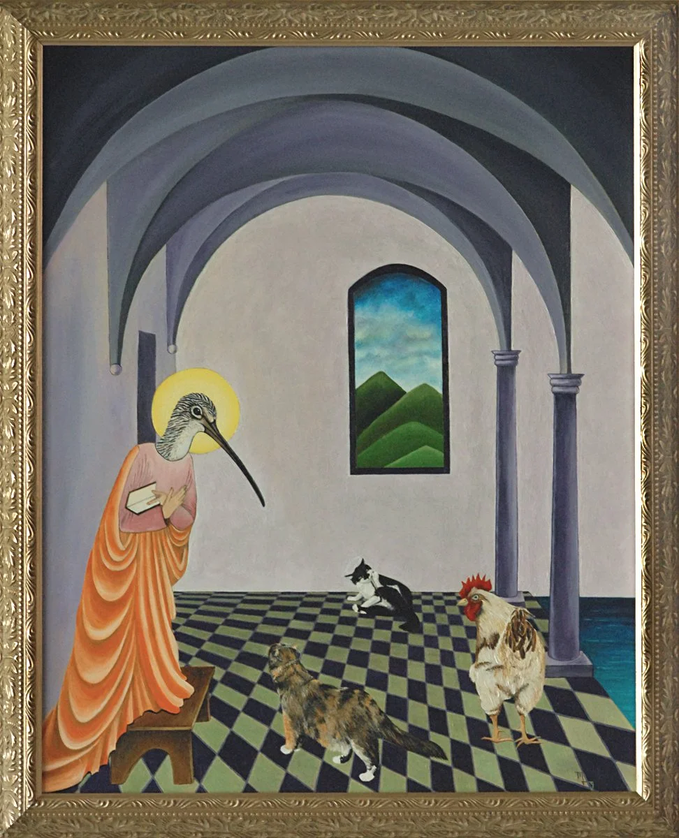 Upon Our Intimate Assembly | 20" x 16" | oil on panel