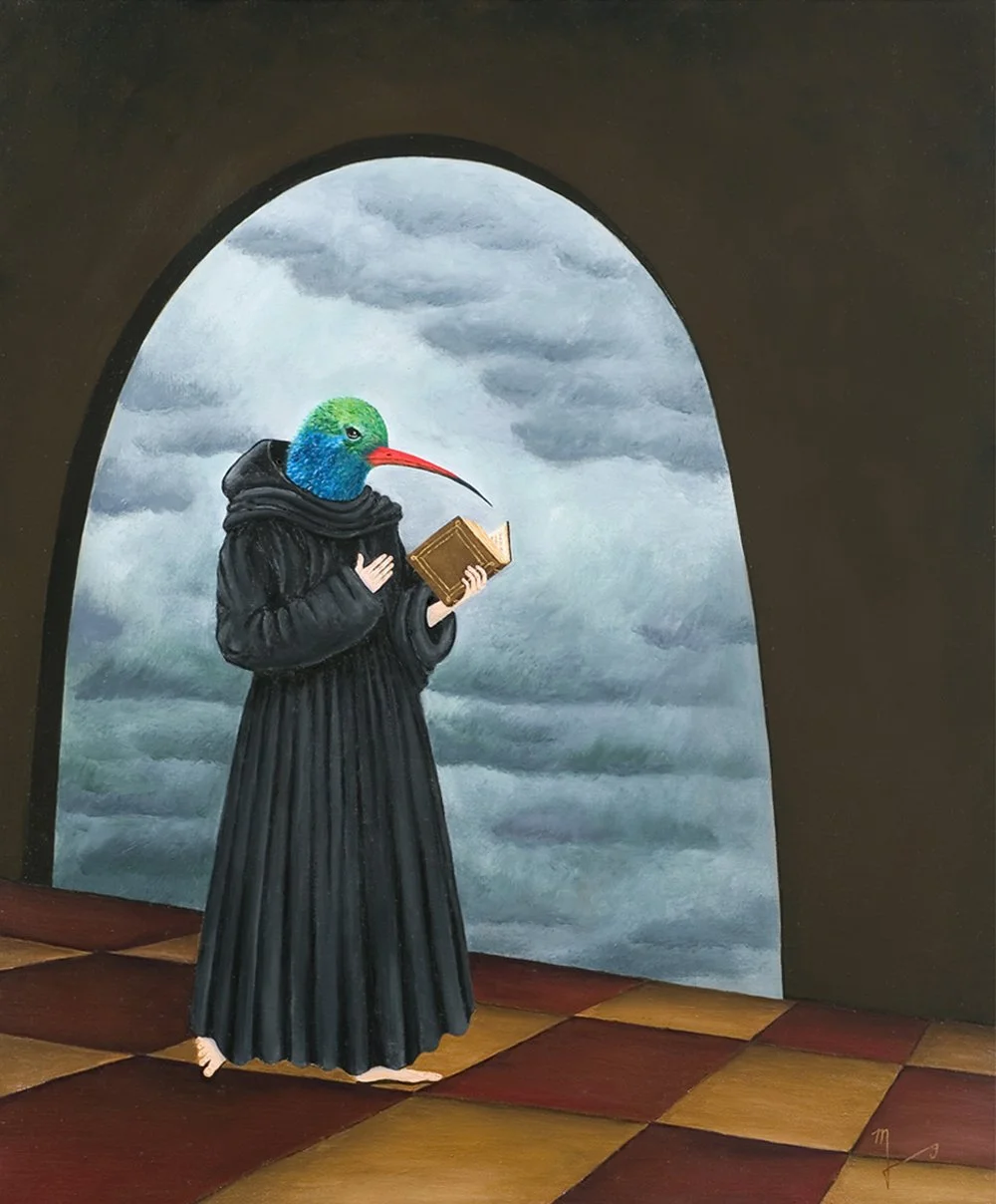 Priest of the Villa | 24" x 20" | oil on canvas