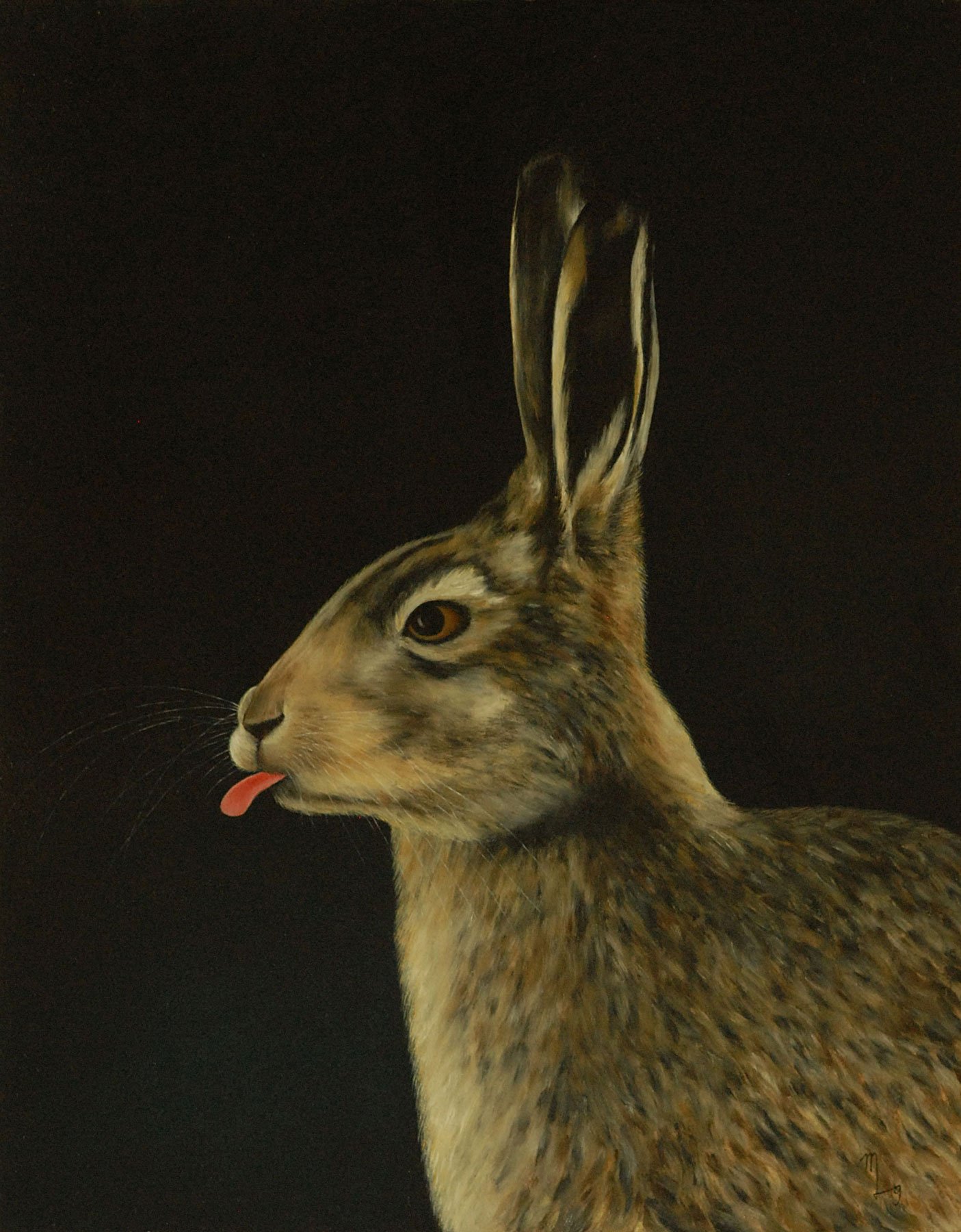 Portrait of a Rabbit (History V: How Cold It Grows) | 13" x 10" | oil on panel