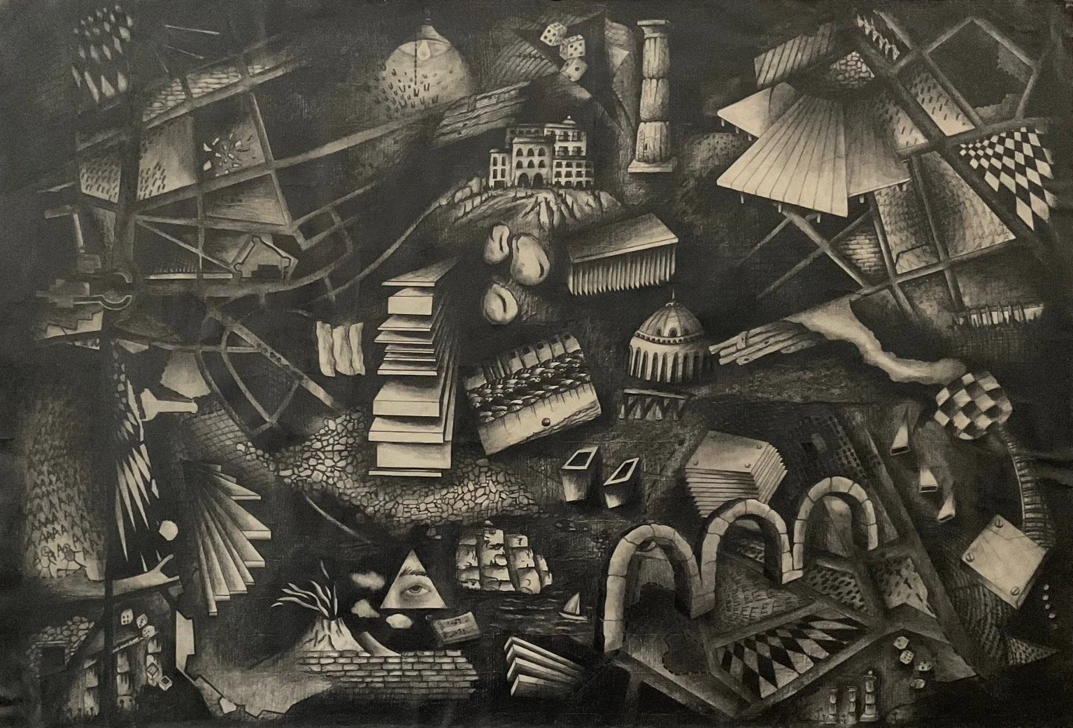 Italy Map #1 | graphite on paper | 25” x 37.5”
