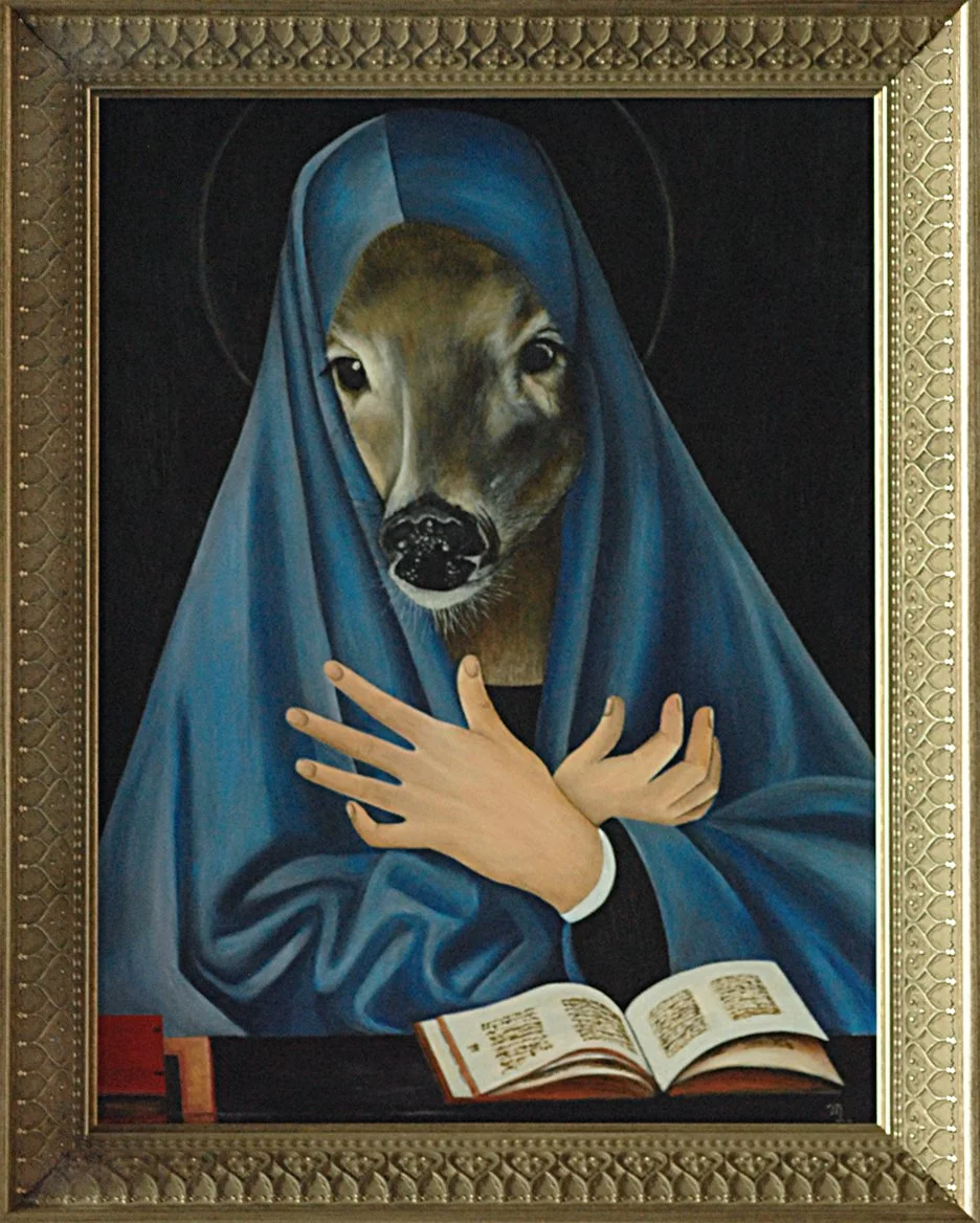 Portrait of a Deer | 13" x 10" | oil on panel