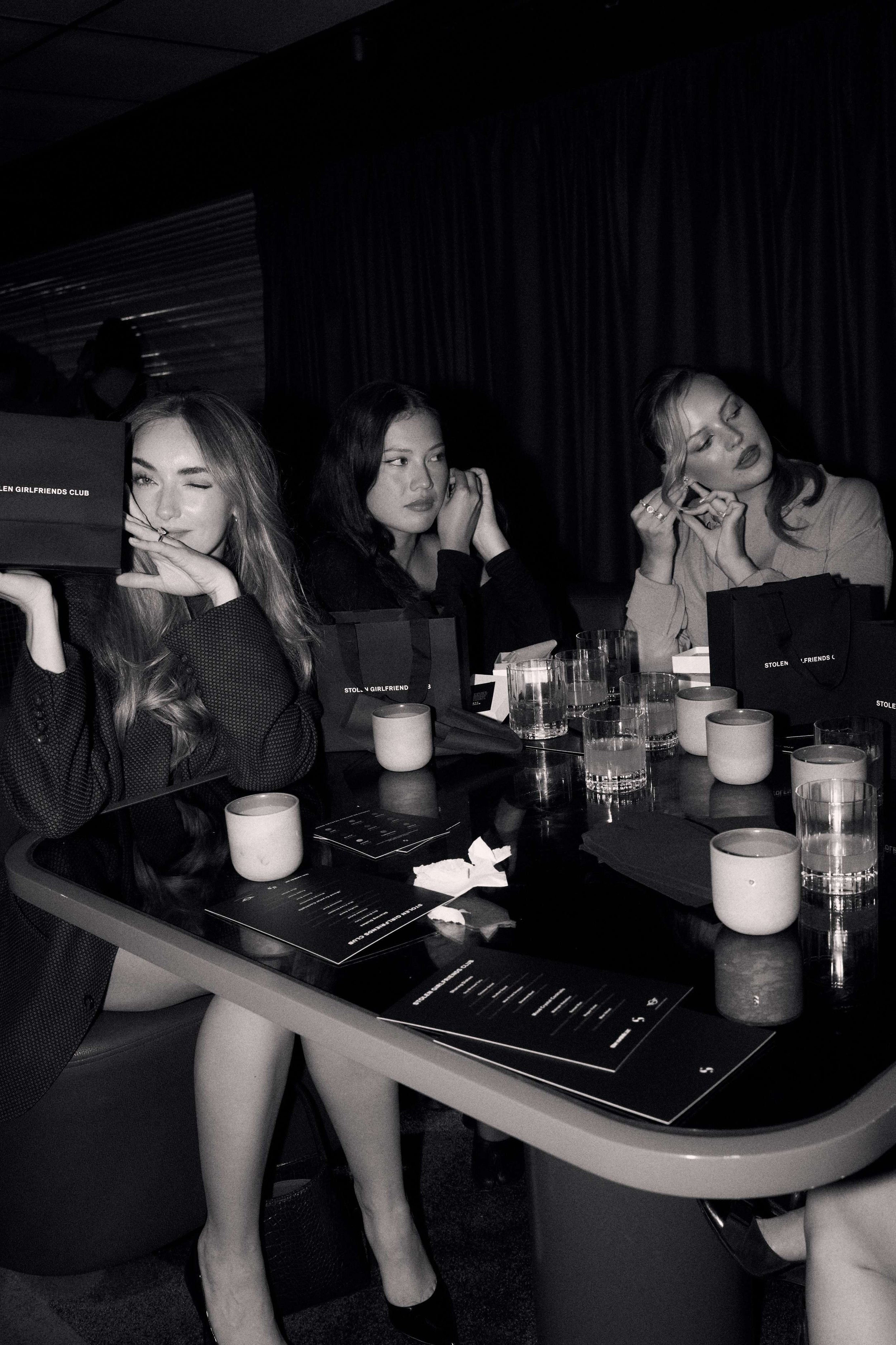 Stolen Girlfriends Club campaign imagery with contemporary street styling
