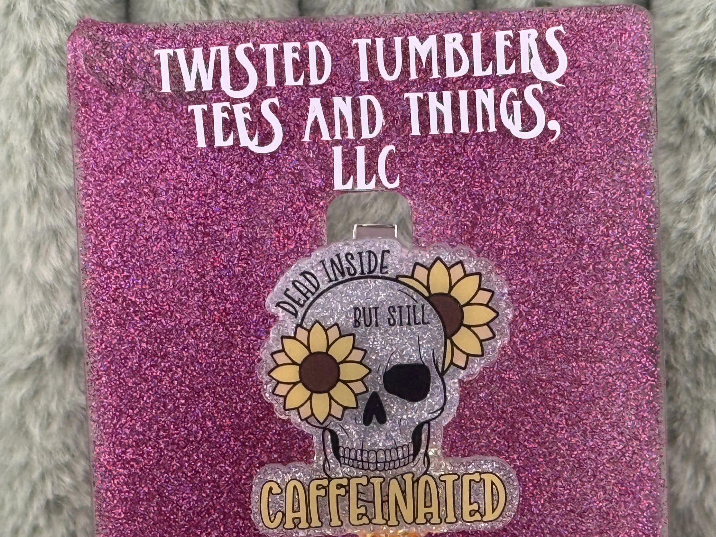 Dead Inside but Still Caffeinated Acrylic