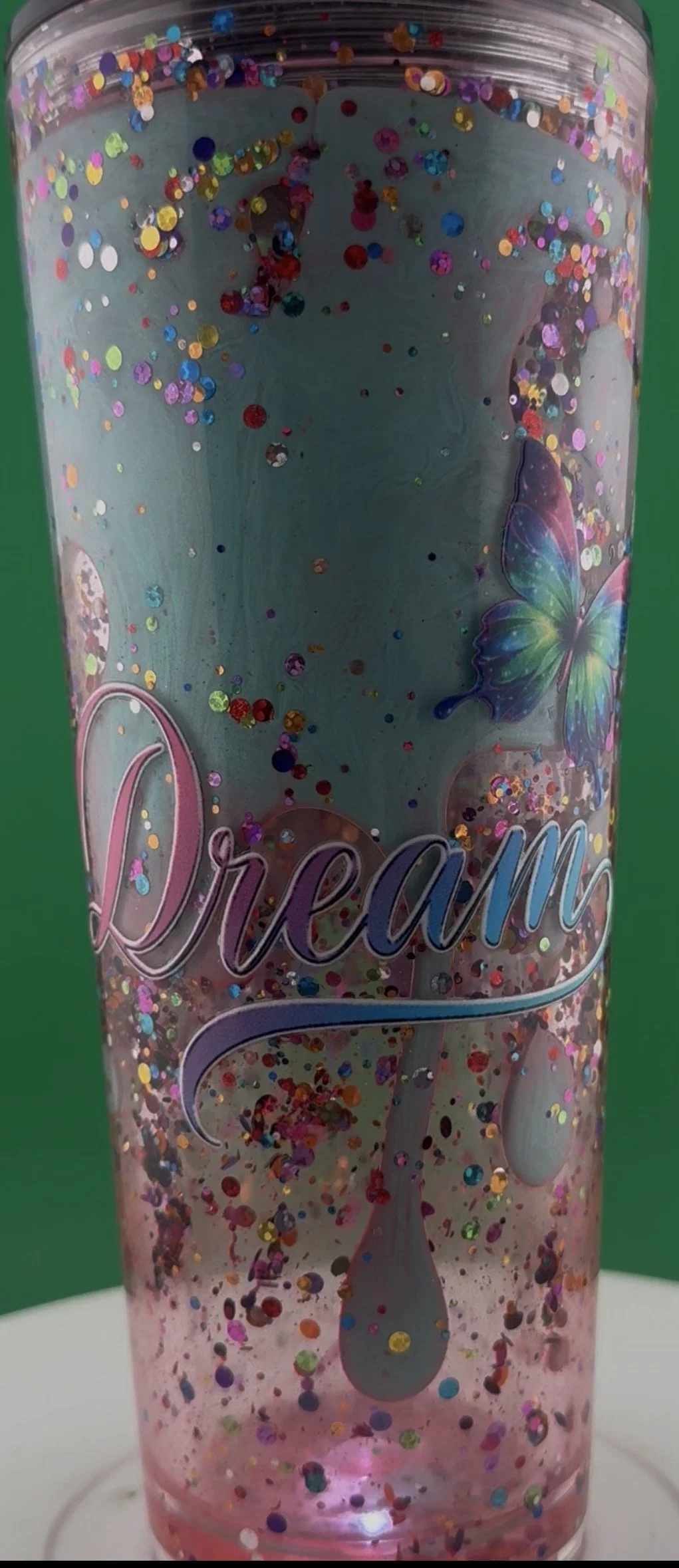 24oz Dual Lava Glitter 'Dream' Tumbler