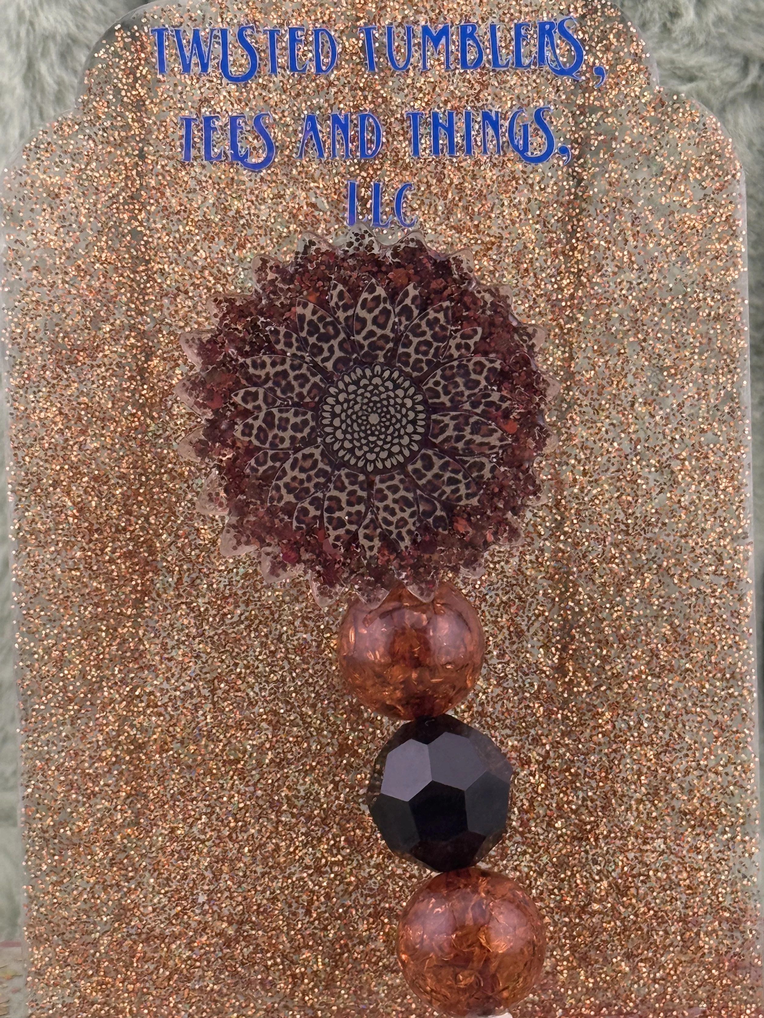 Leopard Flower Badge Reel