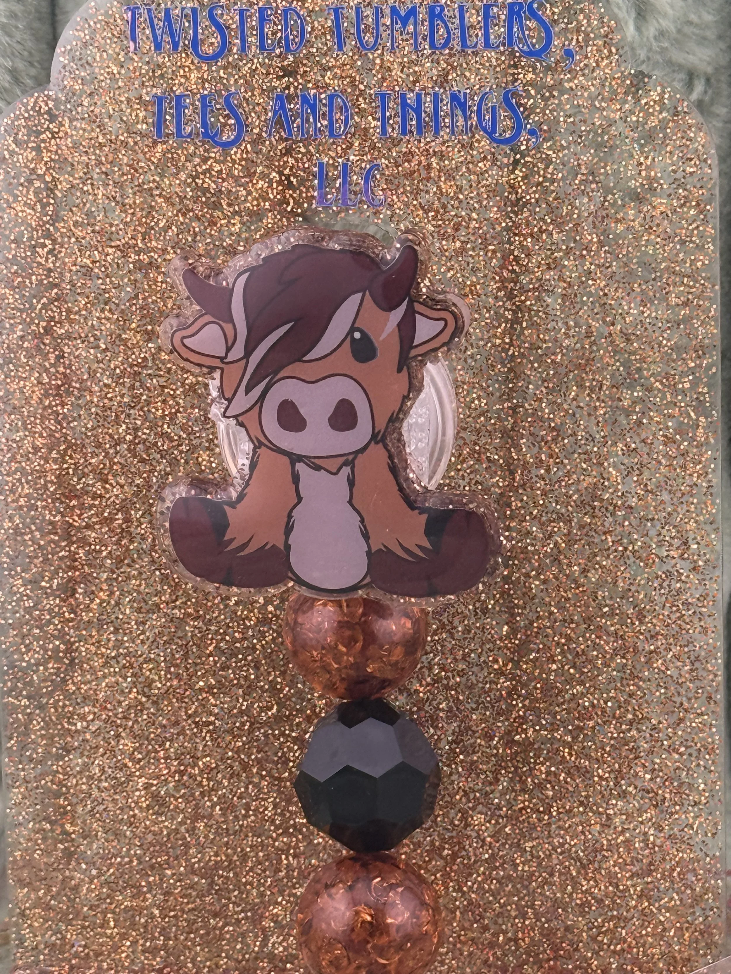 Highland Cow Badge Reel