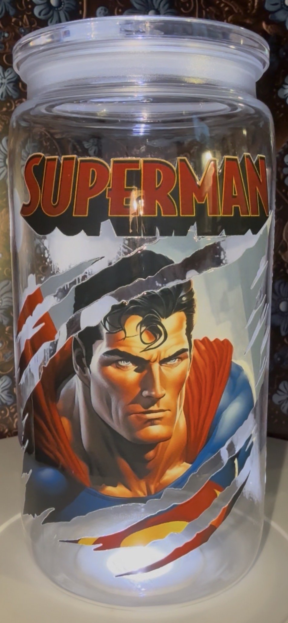 16oz Superman Kids Acrylic Tumbler