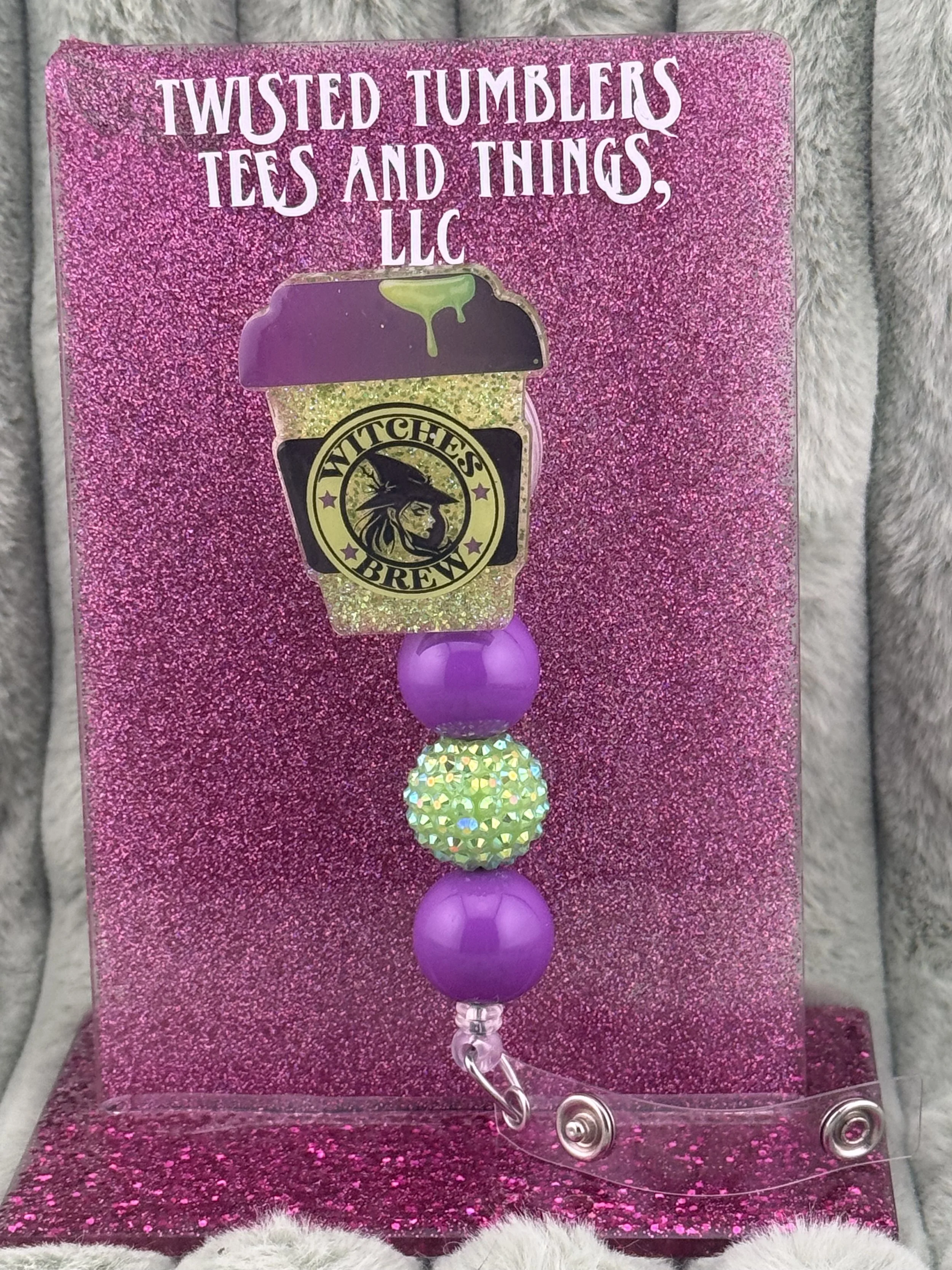 Green Witches Brew Badge Reel