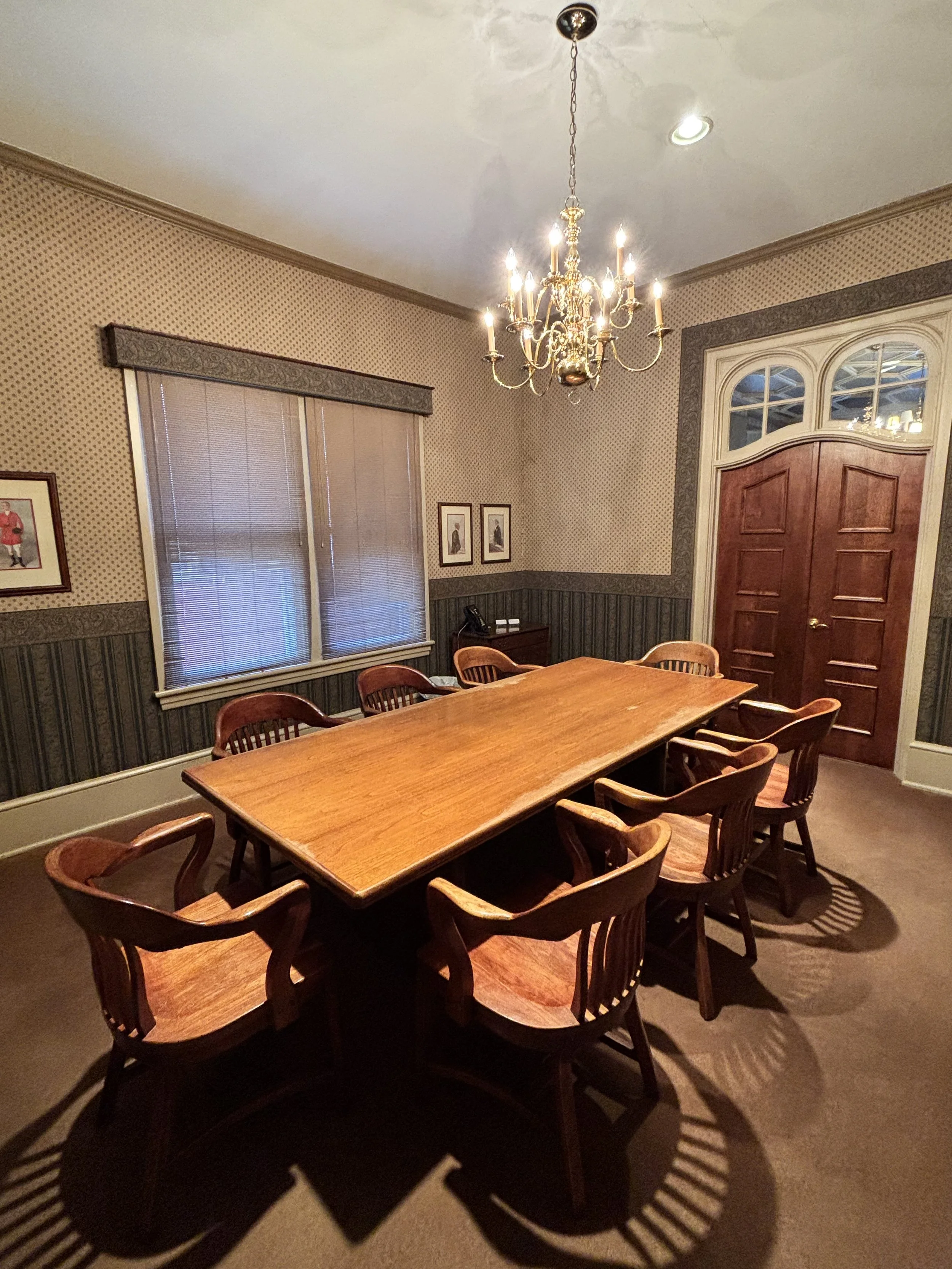 Meeting room at Diviney & Wilt in Huntingdon, Pennsylvania