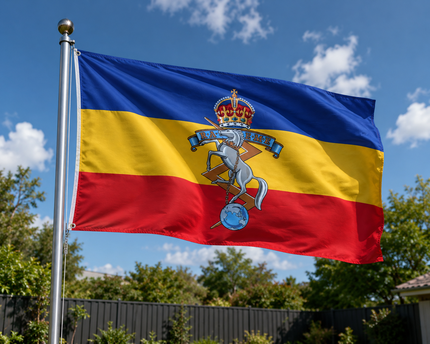 Outdoor RAEME Flags