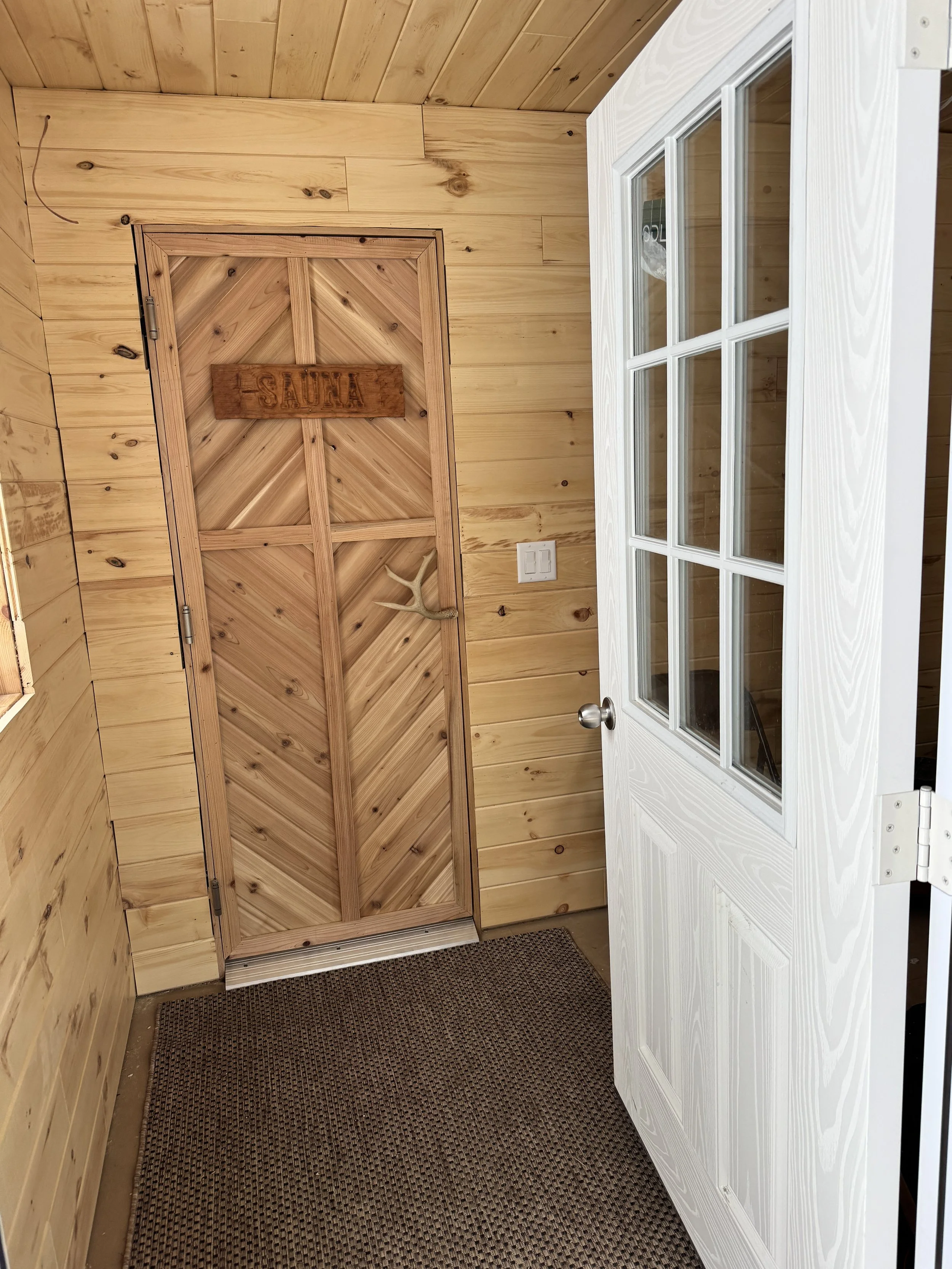 Northern minnesota sauna build