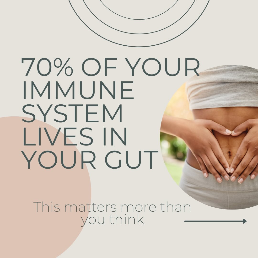 ✨70% of your immune system lives in your gut.✨

So if your digestion is off&hellip;
your energy is low&hellip;
your skin is flaring&hellip;

&hellip;it&rsquo;s not random.

Your gut and immune system are in constant conversation.

Support your gut = 