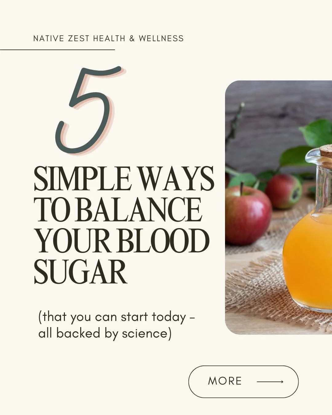 ✂️You don&rsquo;t need to cut carbs to balance your blood sugar&hellip; you just need a strategy.

Most people think they need to cut carbs, go extreme, or &ldquo;be perfect.&rdquo;

You don&rsquo;t.

Small, strategic tweaks to your meals can:
&ndash