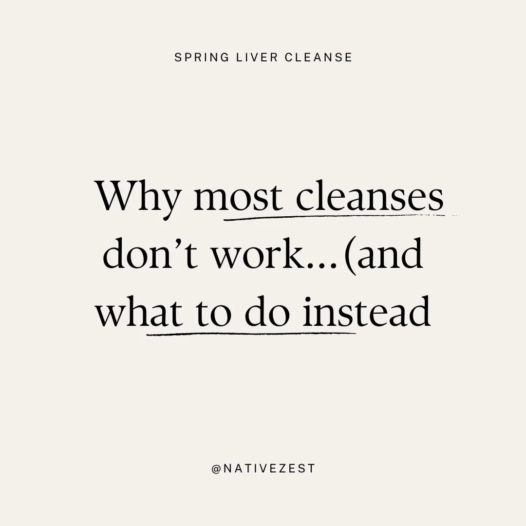 Most cleanses fail you before you even start.

Not because you lack discipline &mdash;
but because they&rsquo;re built on restriction, not physiology.

Juicing. Starving. Cutting everything out.

It might feel &ldquo;healthy&rdquo;&hellip;
but it oft