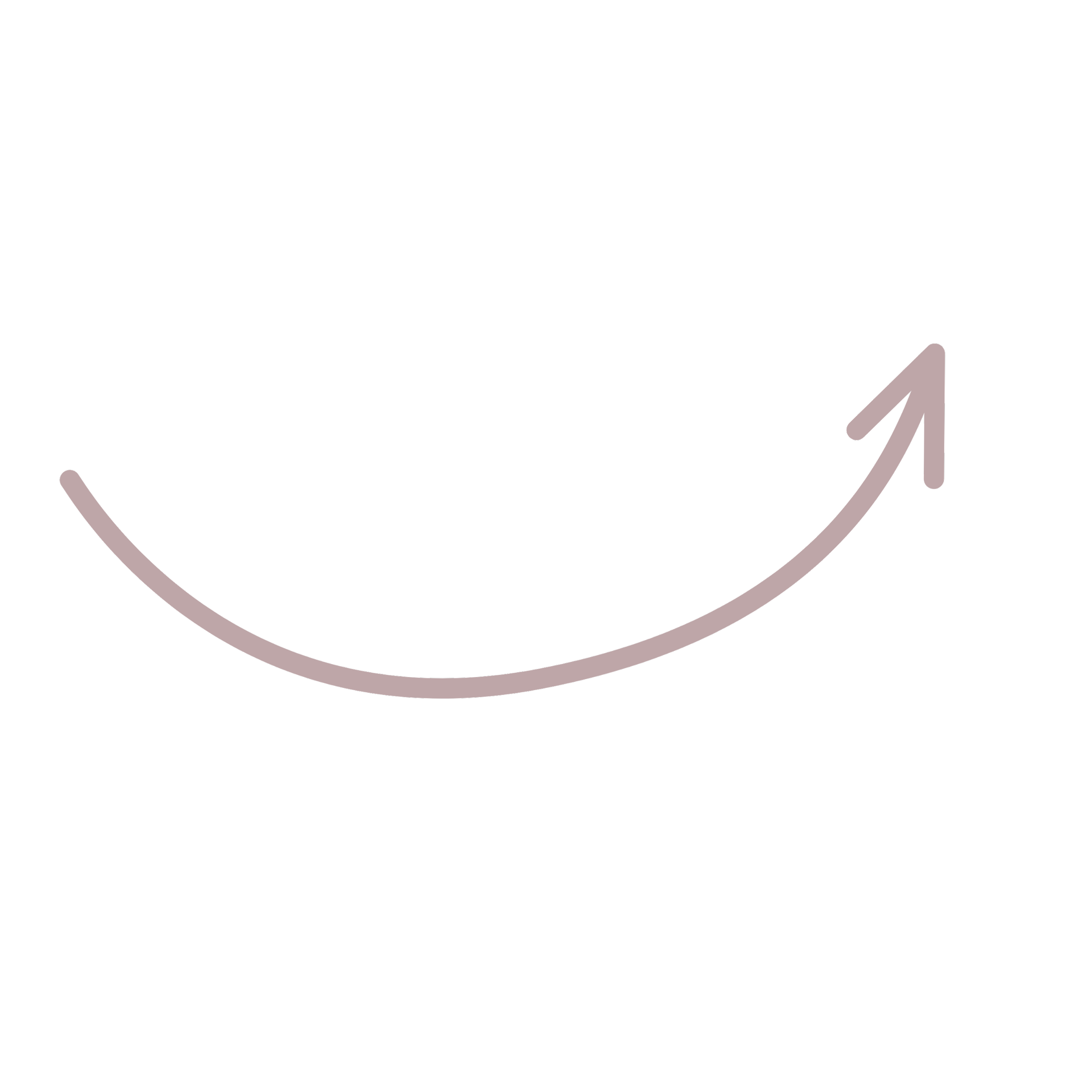 A light pink arrow pointing upward on the right side.