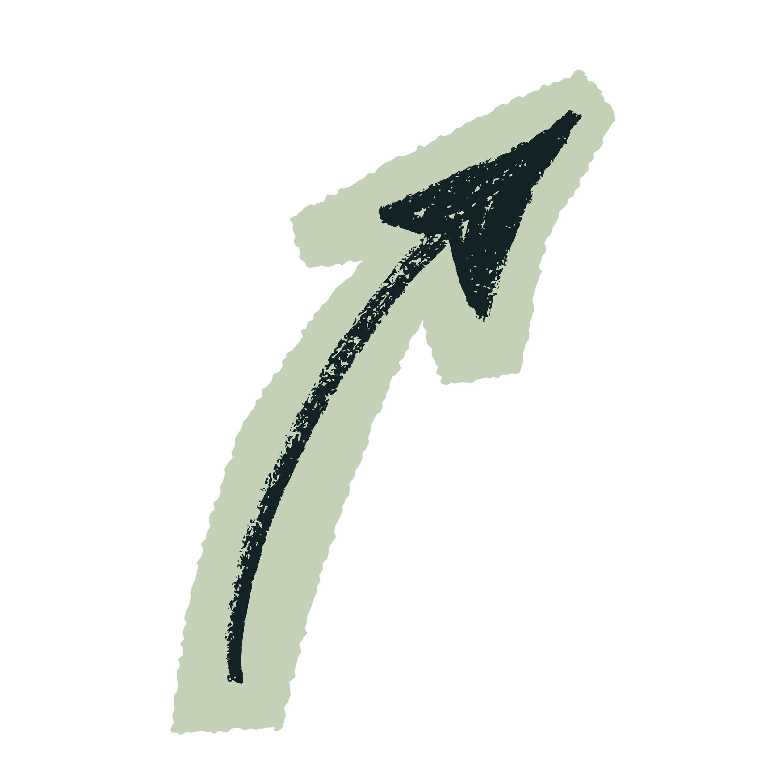 An illustration of an arrow pointing upwards.