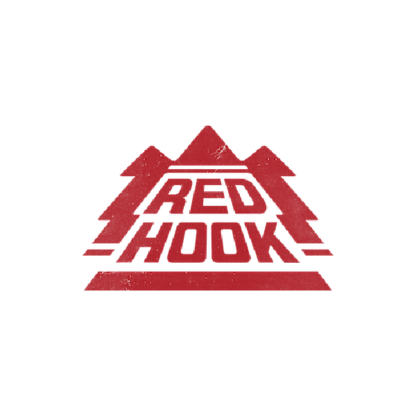 Red Hook logo with stylized mountains and bold text