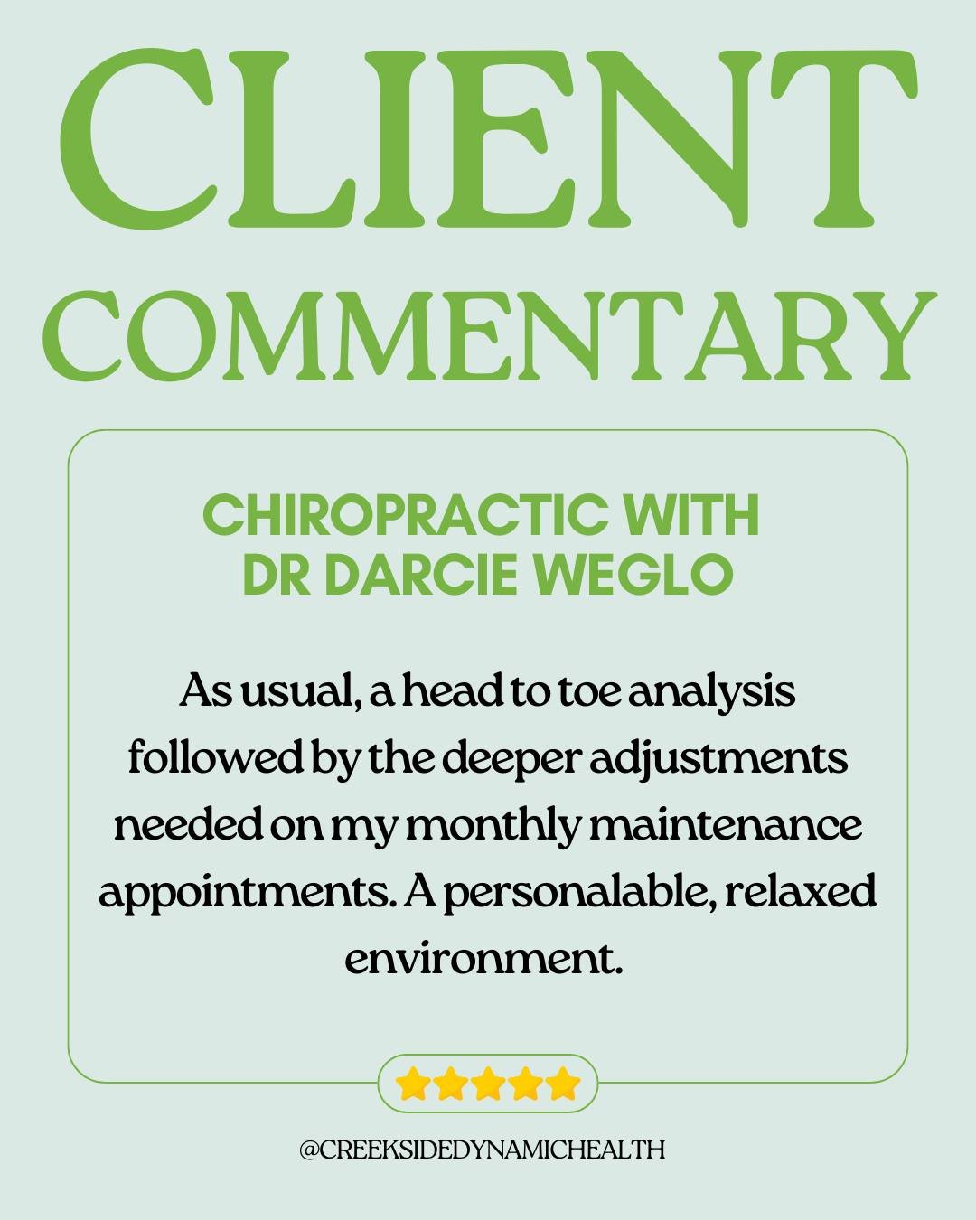 Client Commentary with Dr. Darcie Weglo ⭐