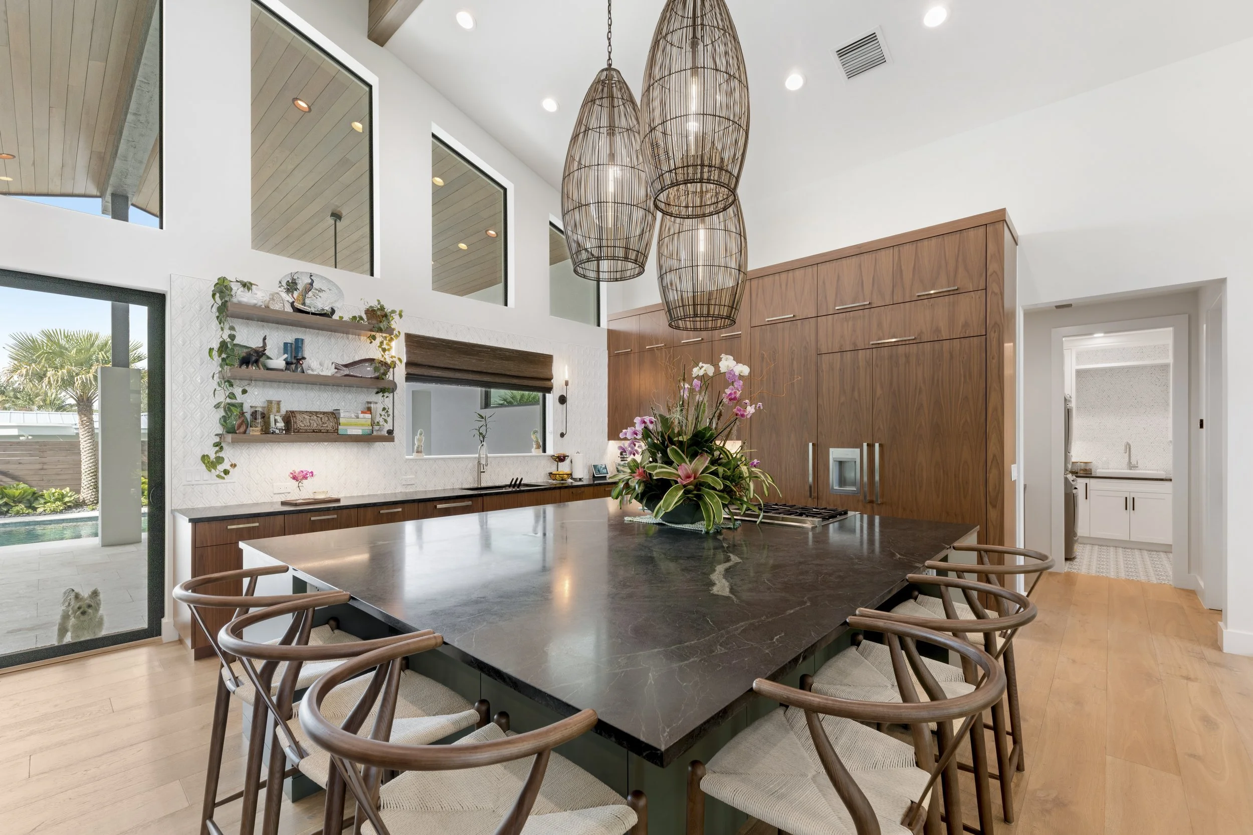 refined residential kitchen with custom cabinetry