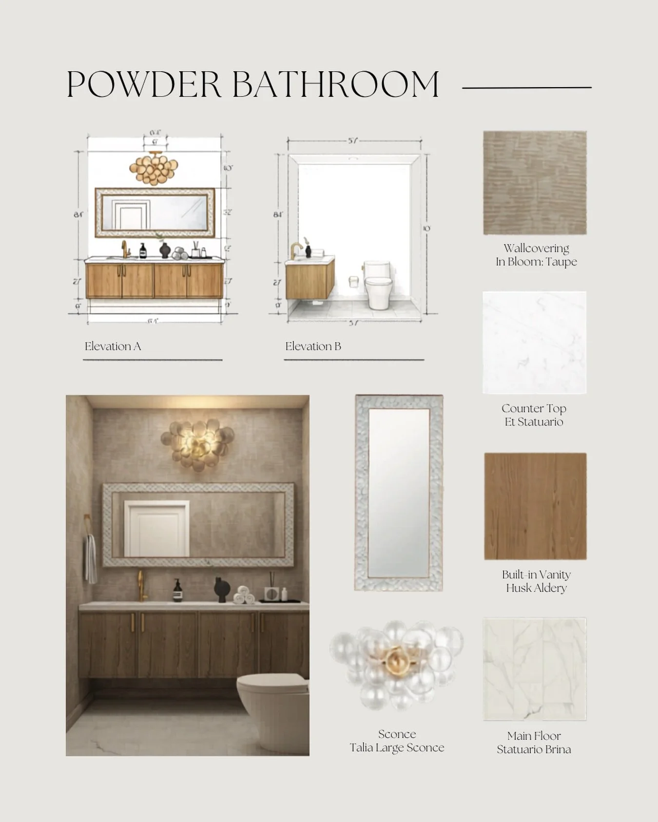 This is where the direction of a space is truly defined.

Not once materials are installed, but here, while everything is being studied together.

Rather than selecting each piece in isolation, we look at the full composition. Key elements, finishes,