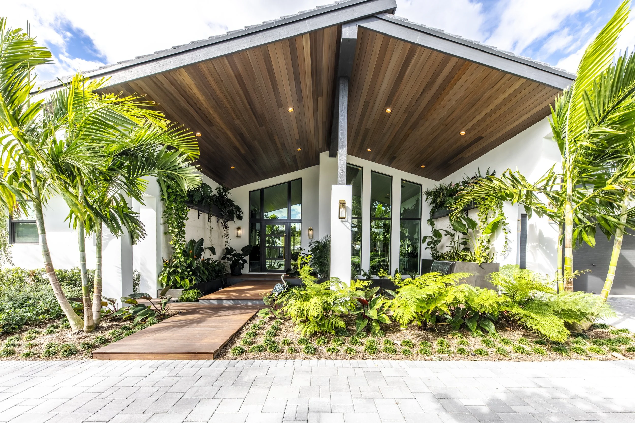 luxury new construction residential home modern bungalow