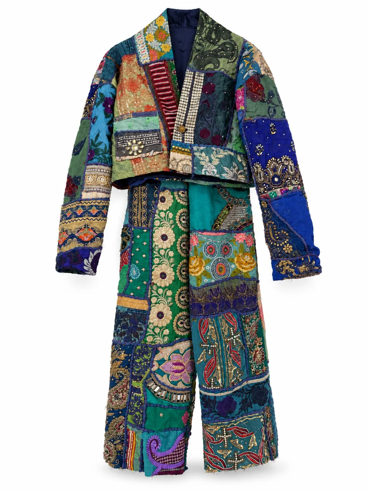 Blue Banjara Patchwork Set