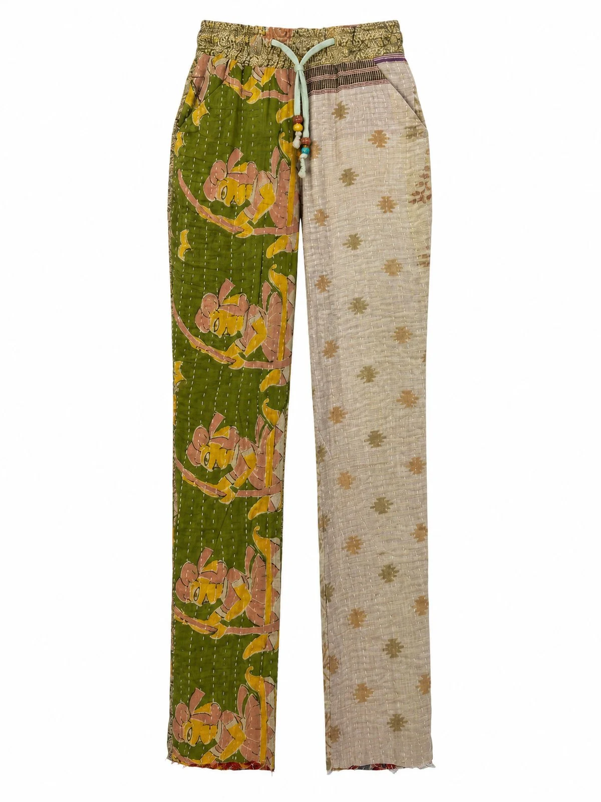 High Waisted Straight Leg Drawstring Pant 006