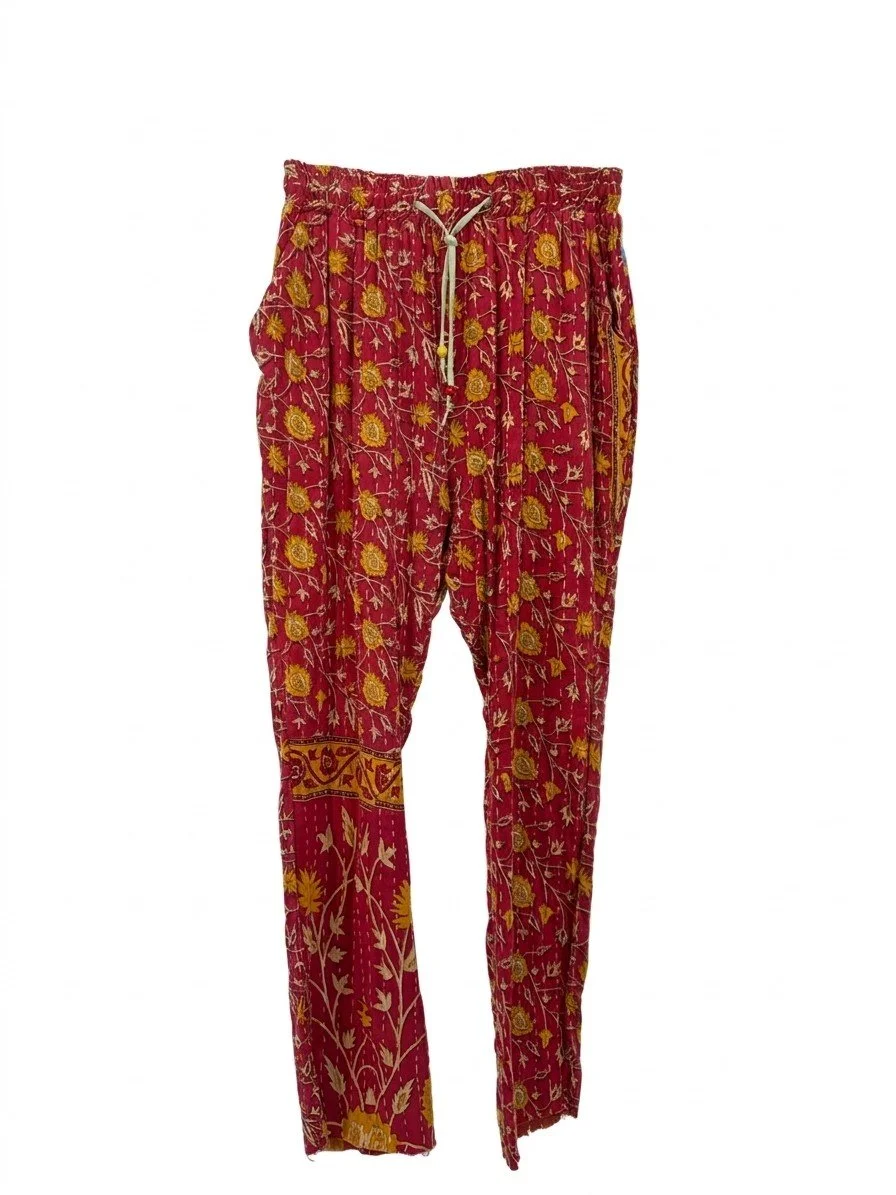 Fuchsia Dahlia Drop Crotch Pant