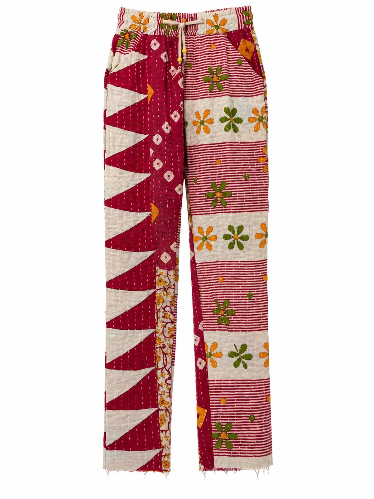 High Waisted Straight Leg Drawstring Pant 015