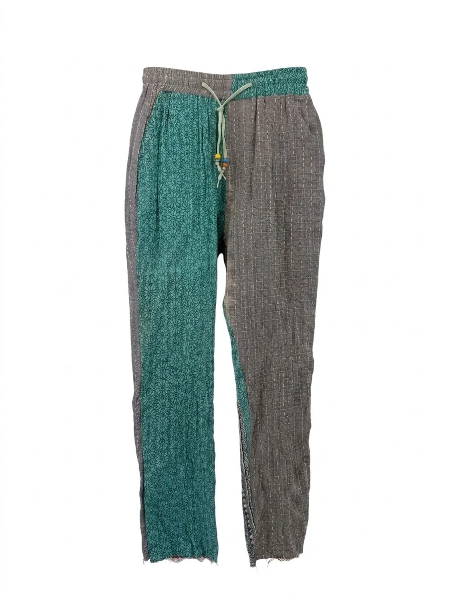 Slate & Seafoam Drop Crotch Pant