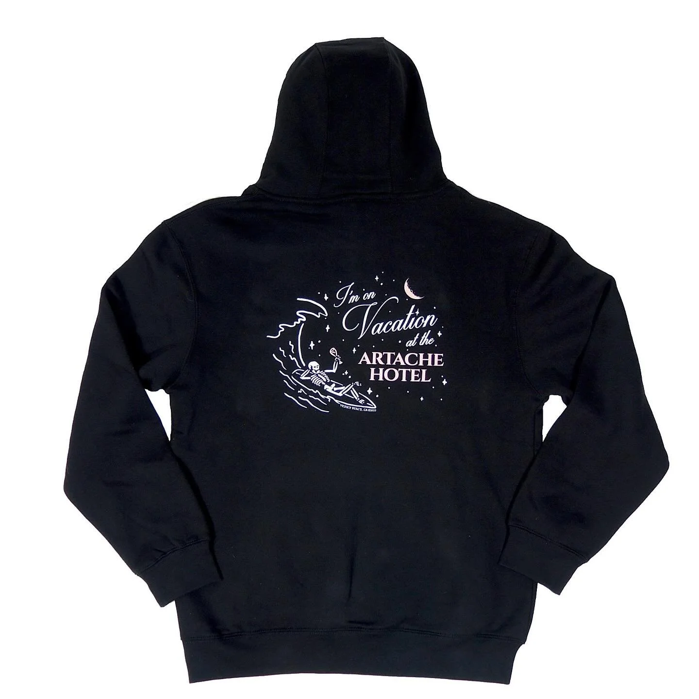 Artache Hotel %22I'm on Vacation%22 Hoodie — Back.jpg