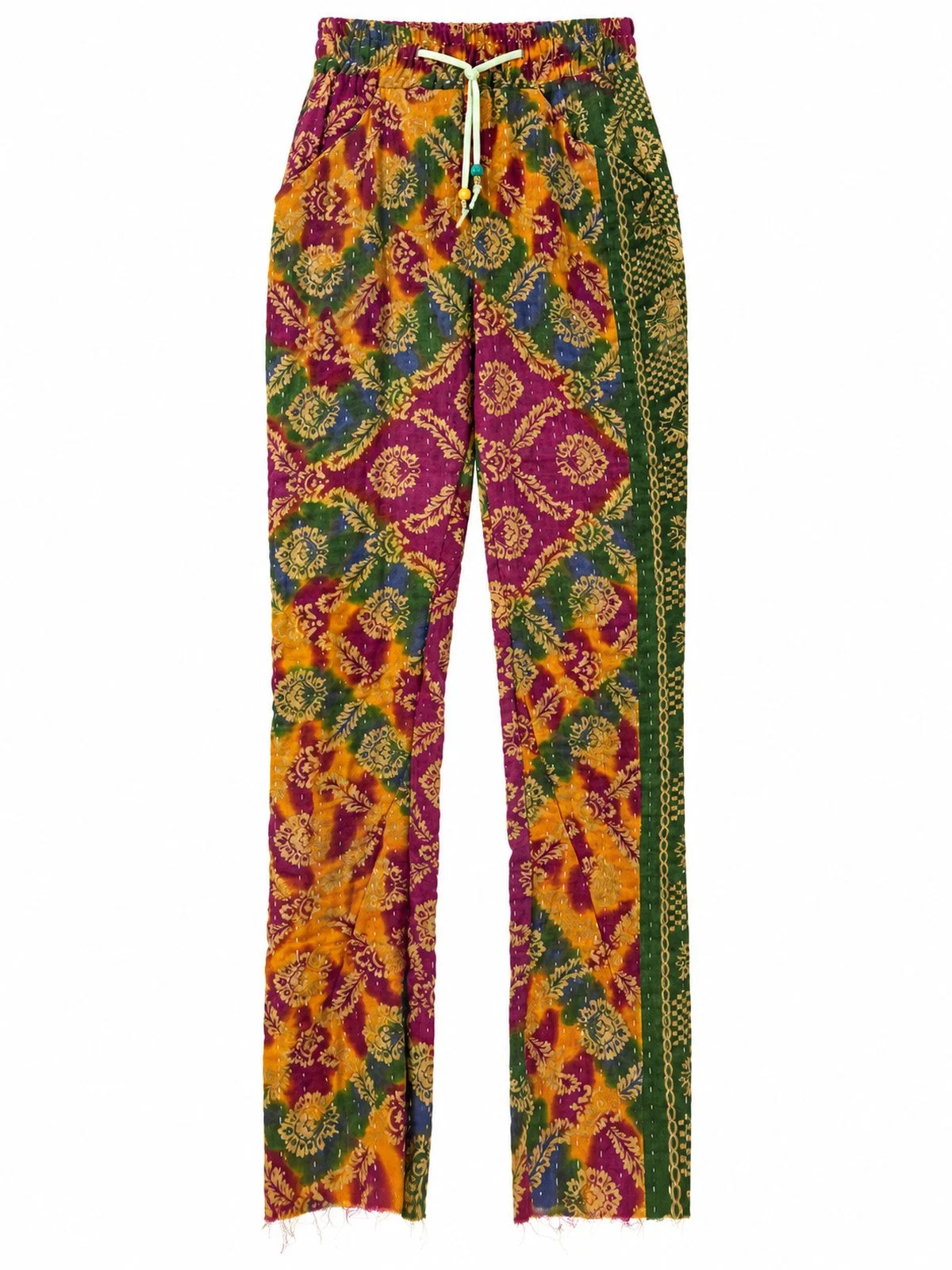 High Waisted Straight Leg Drawstring Pant 032