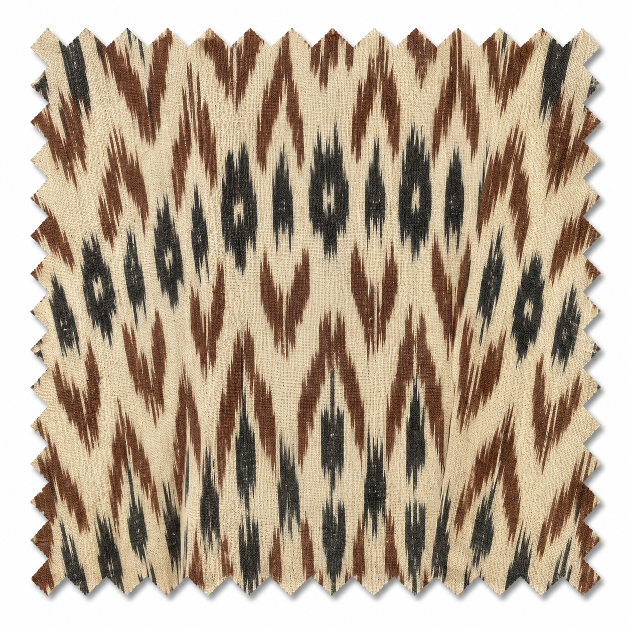 Ikat Textile Swatch in Rust and Charcoal.png