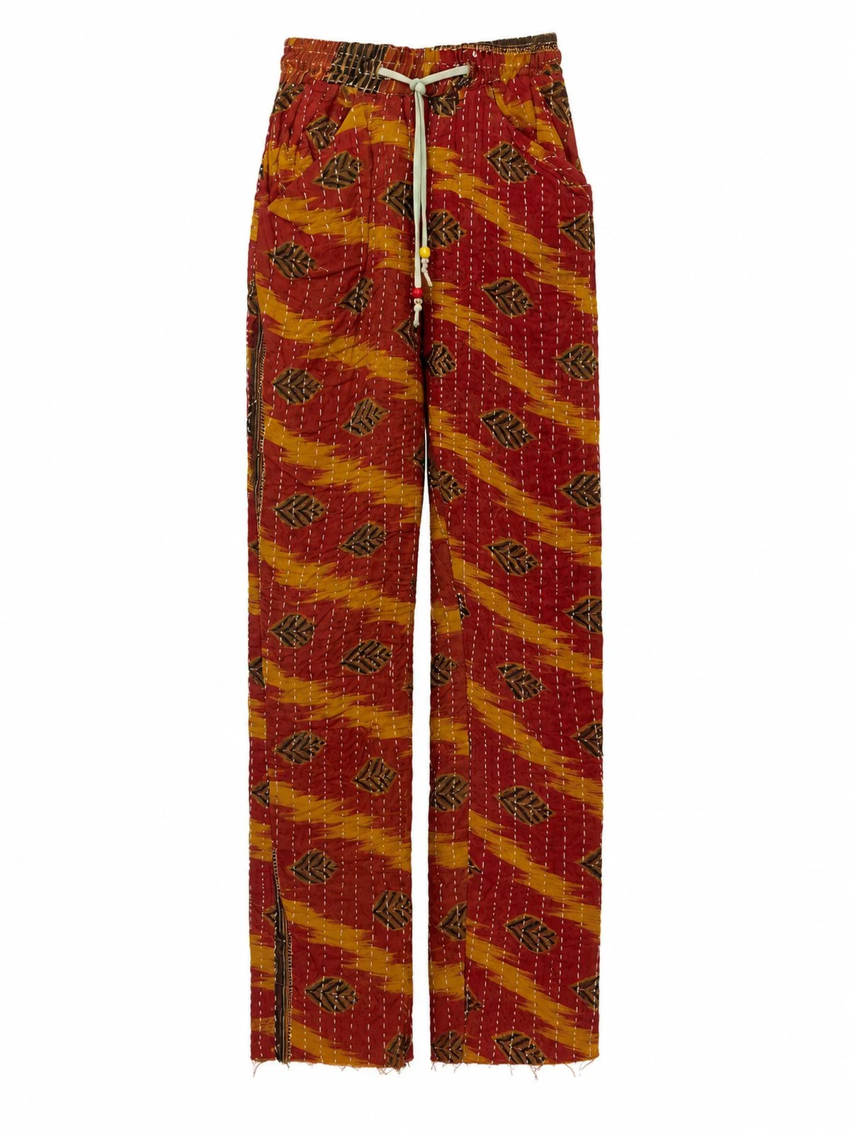 High Waisted Straight Leg Drawstring Pant 019