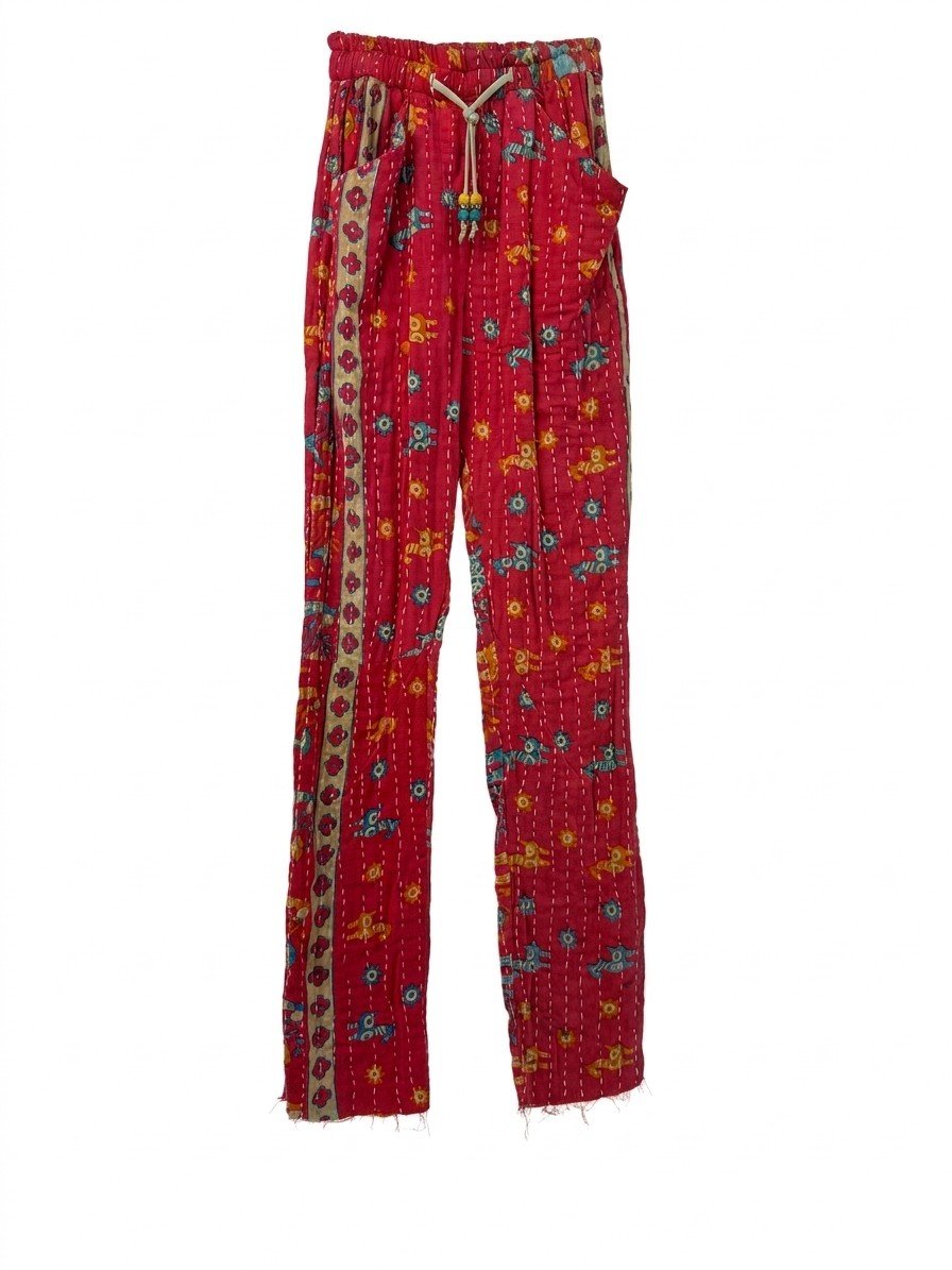 Cerise Safari High Waisted Skinny Pant
