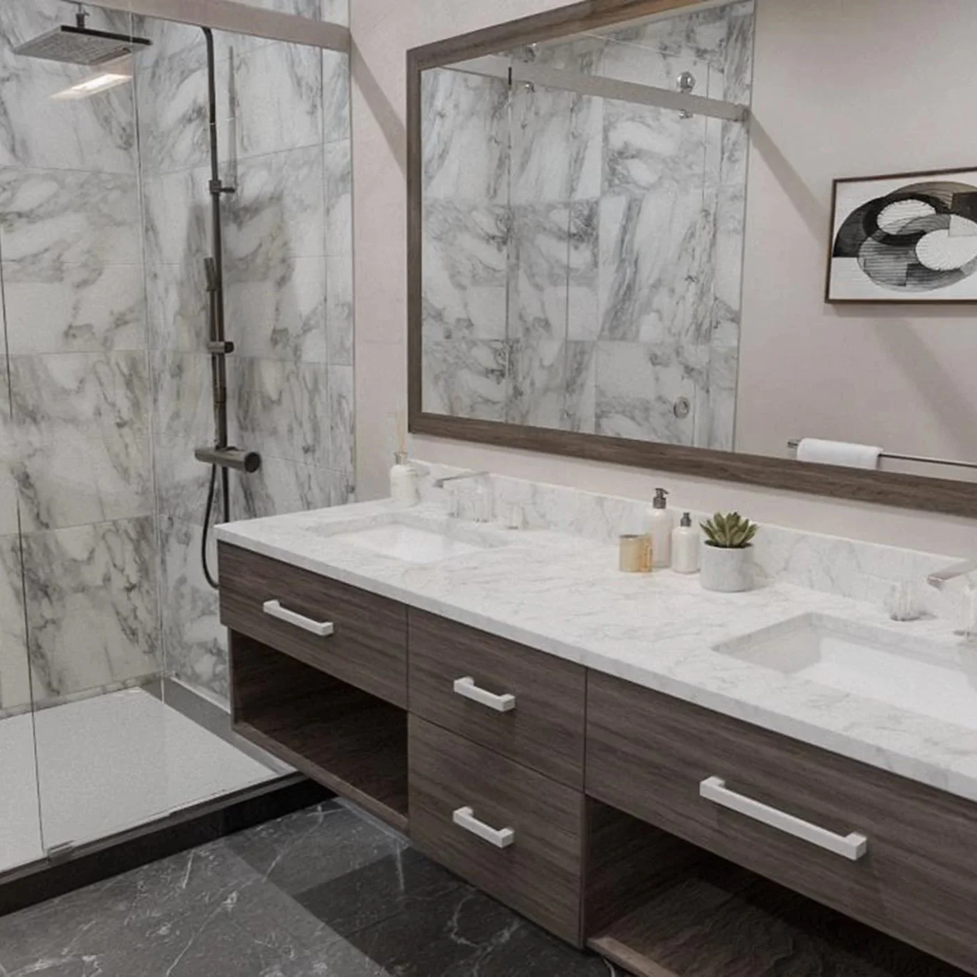 Bathroom in one bedroom