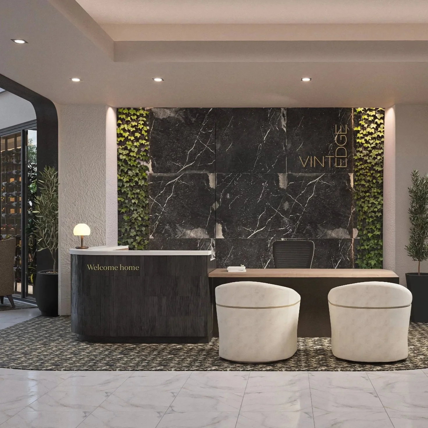 Reception in lobby