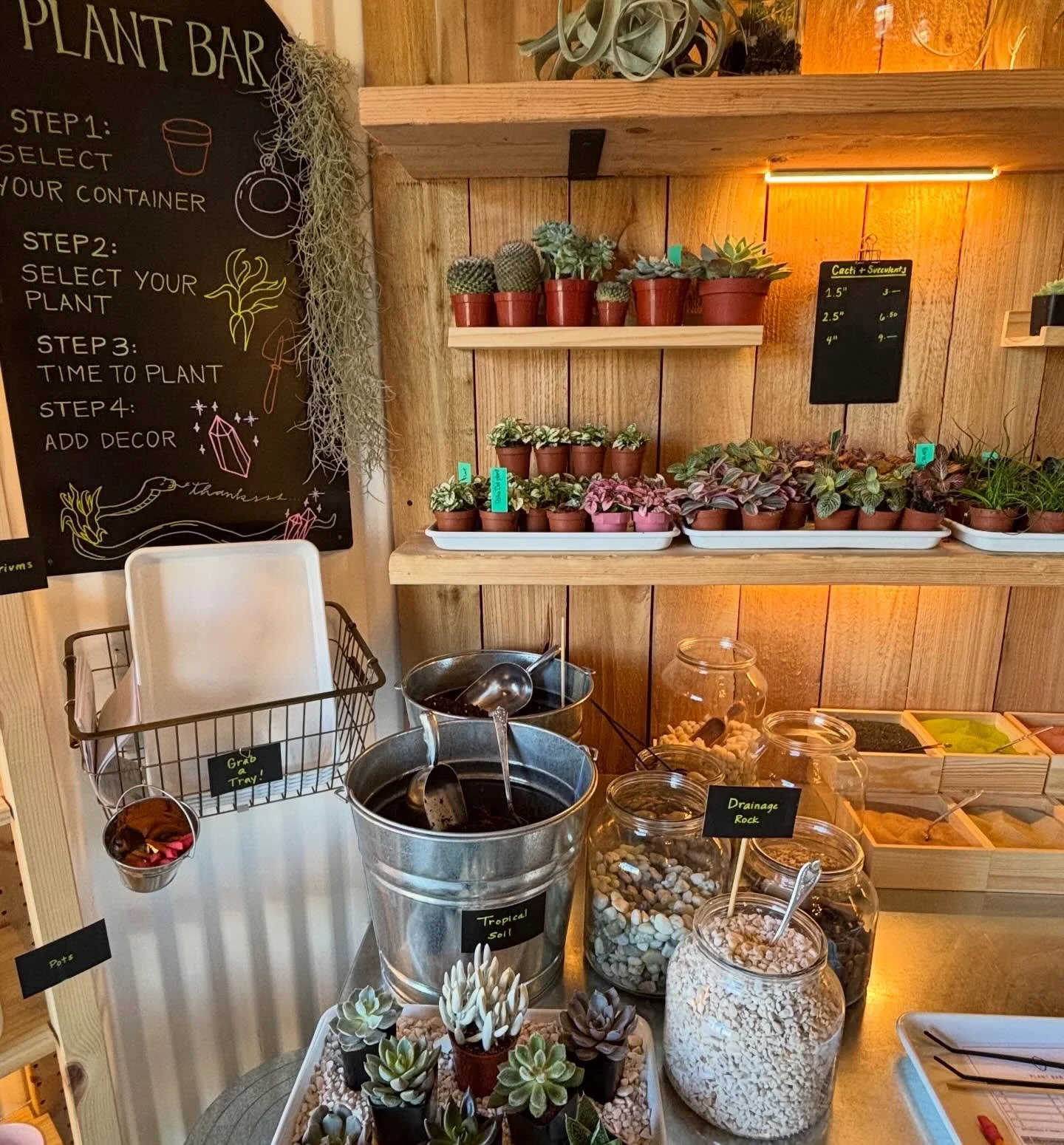 Come visit our potting bench tomorrow and make a lucky terrarium!  Lots of fun St Patrick&rsquo;s day decor to choose from!