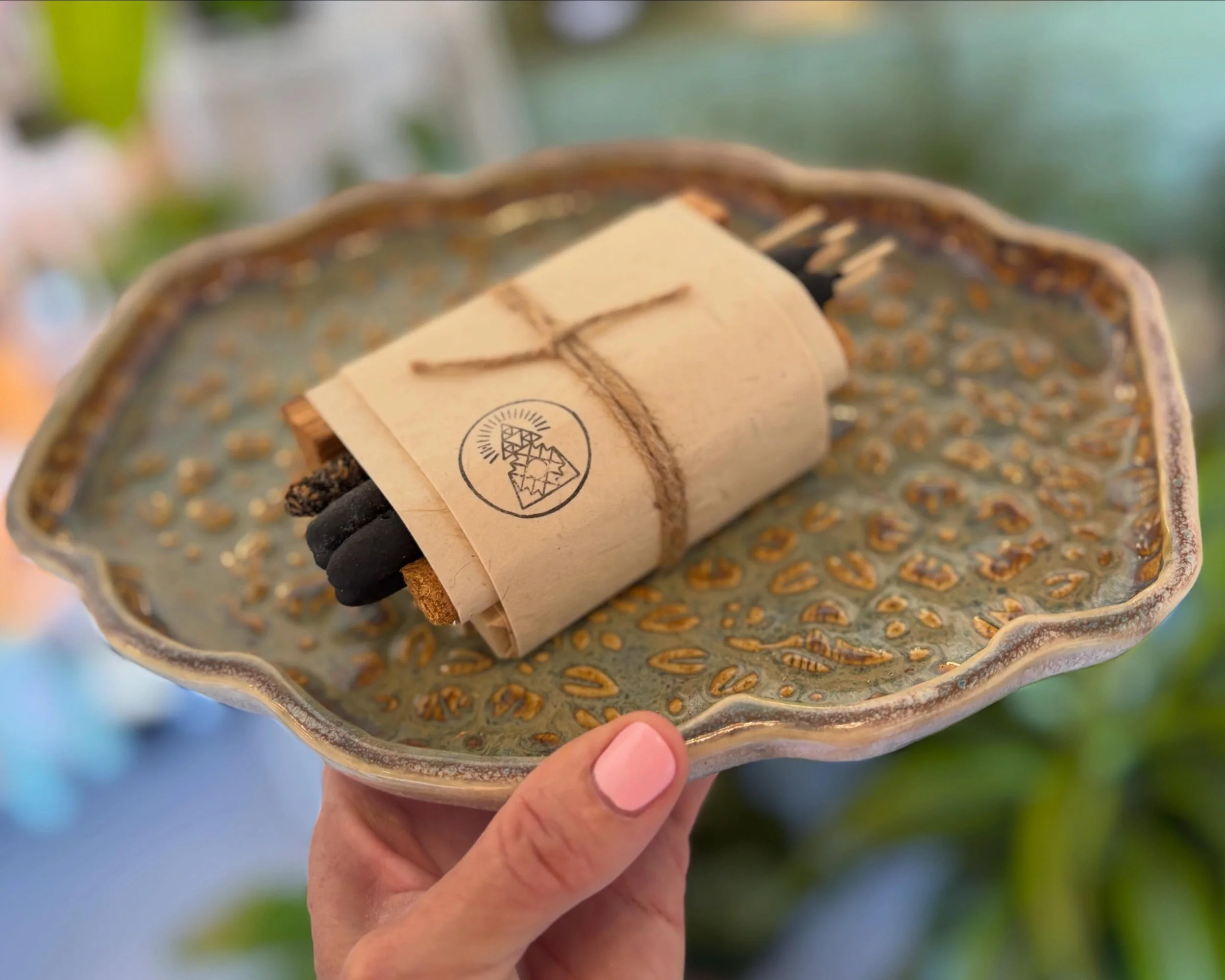Perfect place to keep your bath time rituals by @incausa and @peridotpottery , come see us today 11-7 and Sunday 11-7.