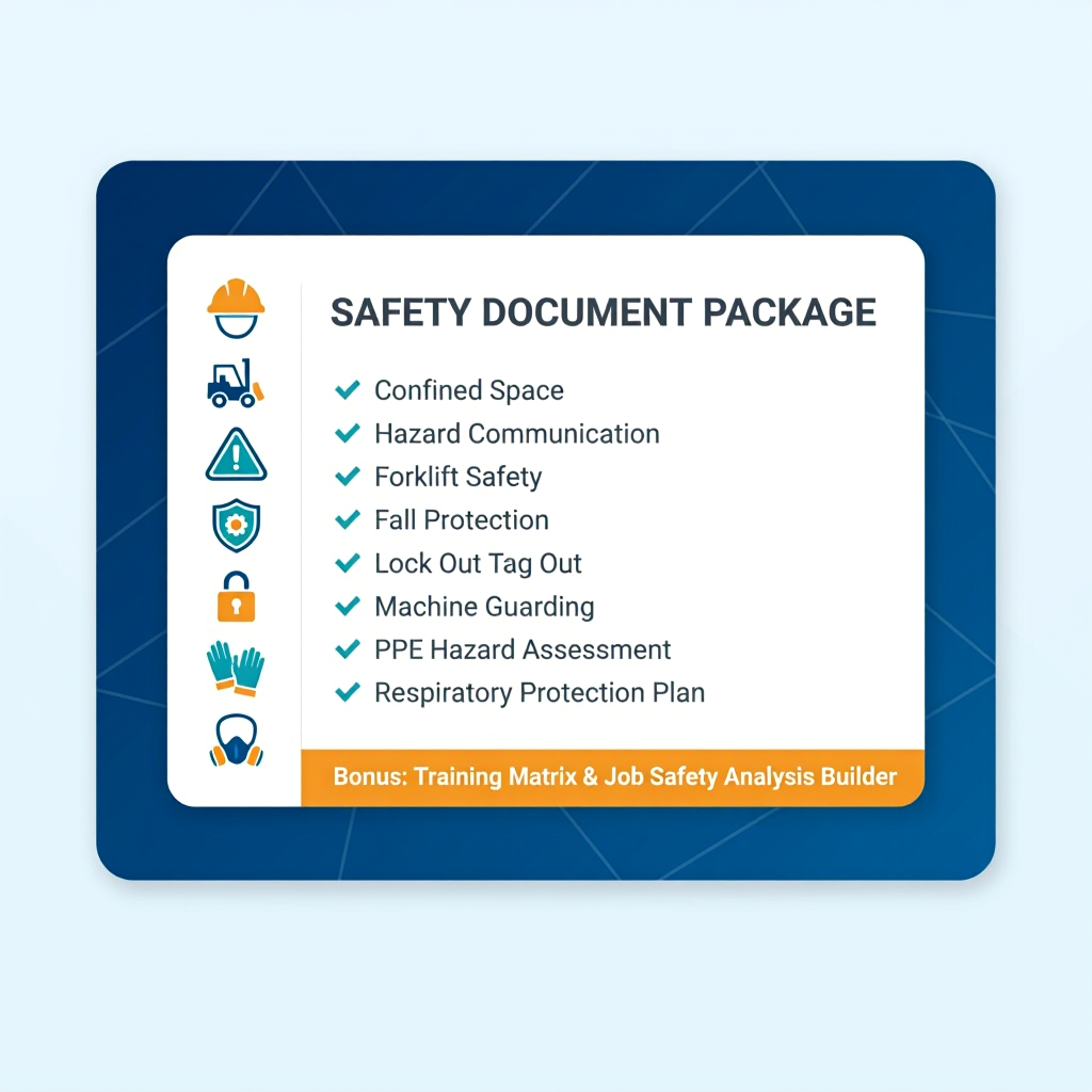 OSHA Top 8 Program Forms + JSA Builder