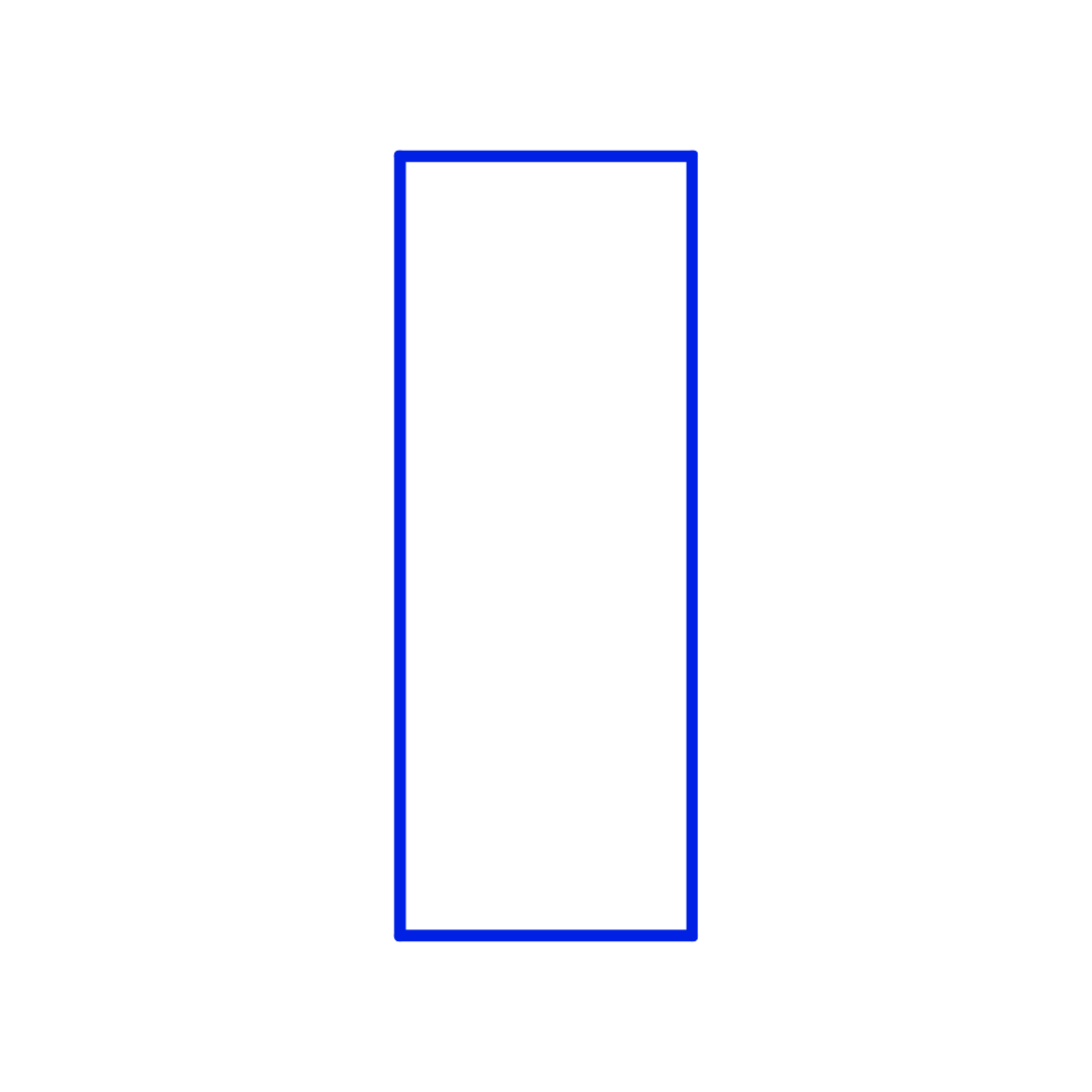 Simplified black and white illustration of a smartphone with a blue border and a blank screen.