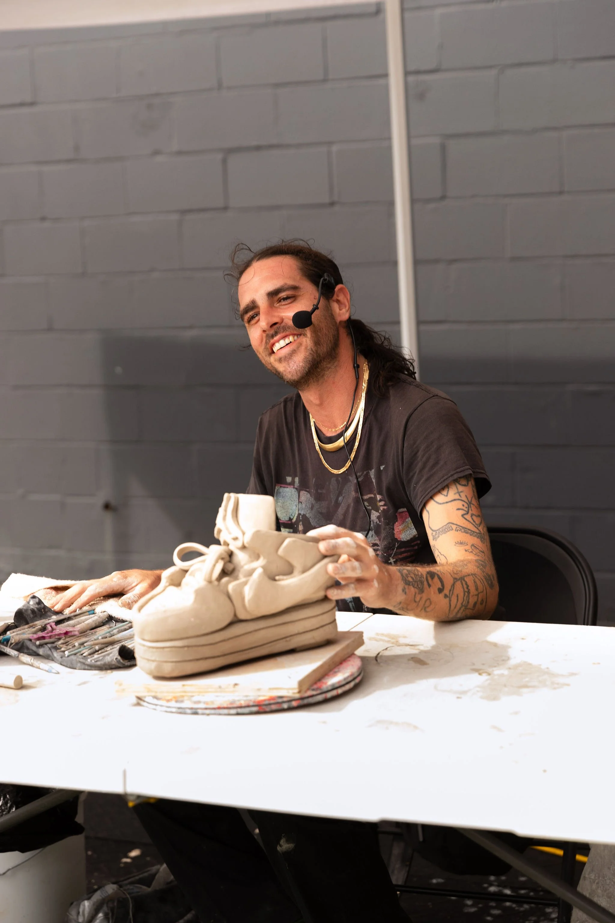 Demonstrating Artist Ryan Stock