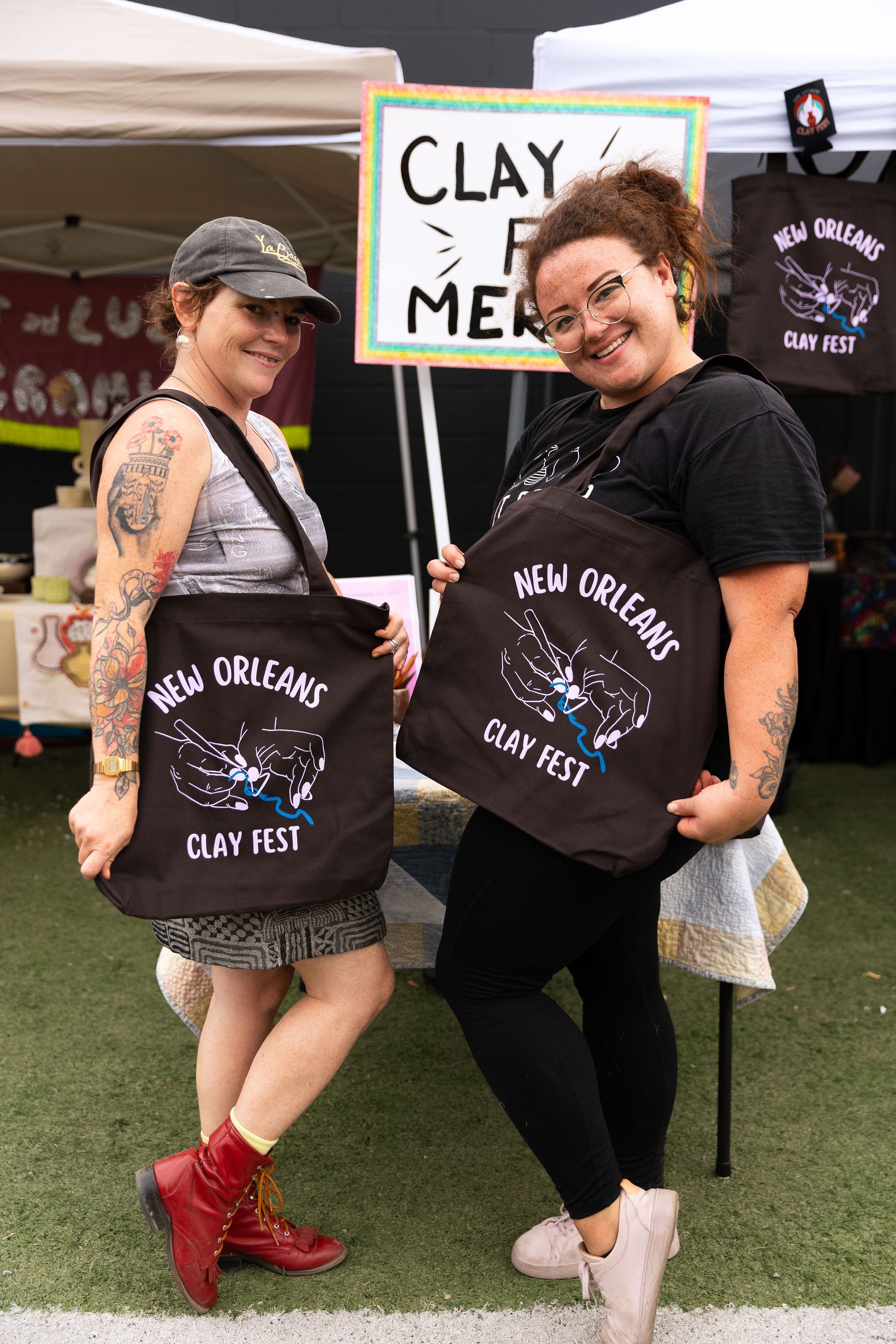 Organizers Faye Kennelly and Molly Gleason 