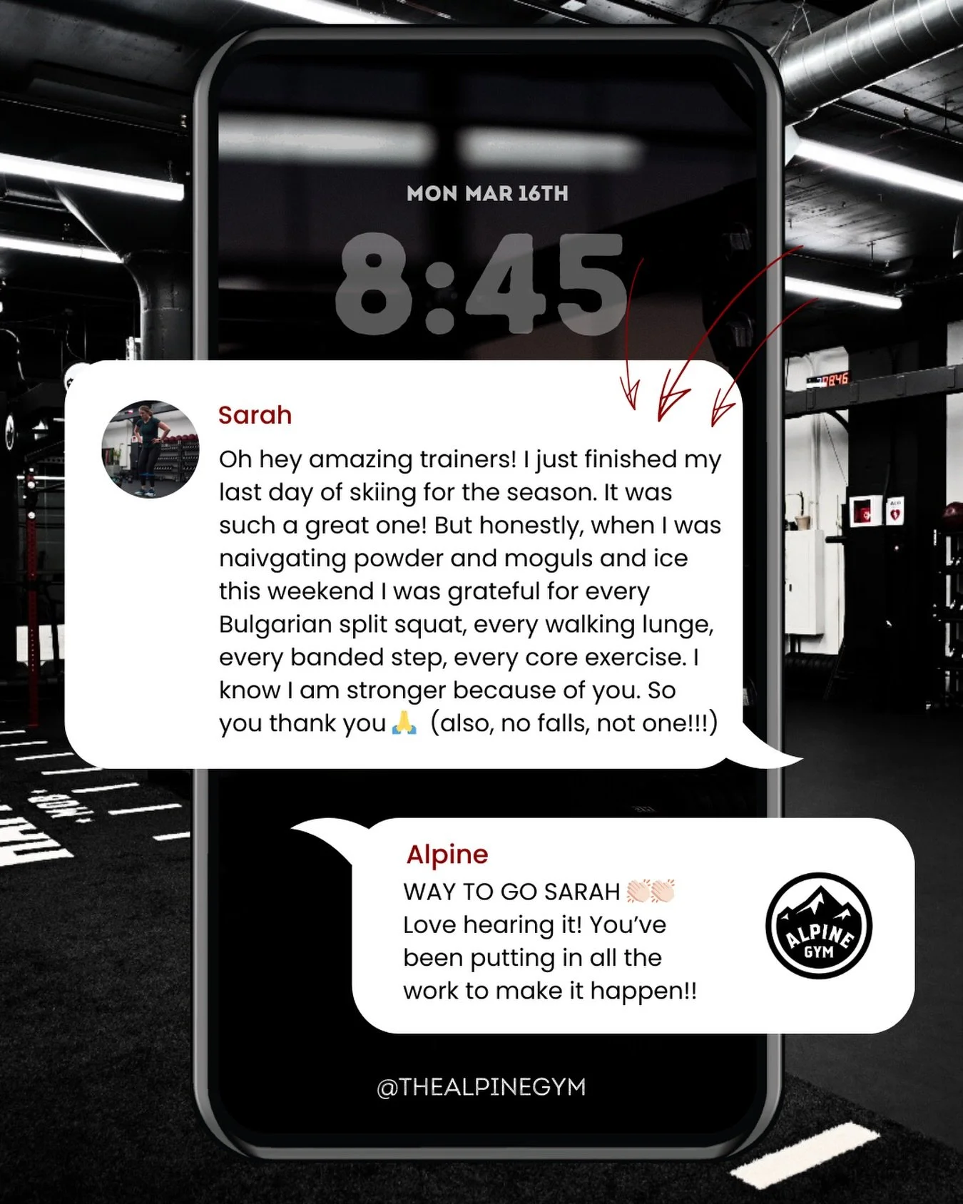 Monday messages we LOVE to get 🙌🏼🙌🏼

#thisisalpine #forthejourney #hamfit