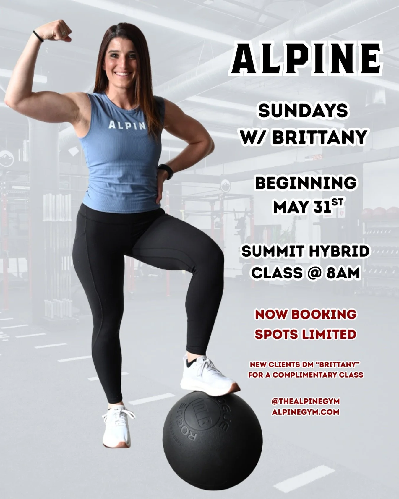 Coach Brittany will be taking over SUNDAYS on May 31st, teaching Summit Hybrid at 8a ⚡️⚡️

Can&rsquo;t wait until then? She will also be jumping in to teach her first class with us Friday, May 29th at 830a 🙌🏼

Now booking! New clients DM &ldquo;BRI