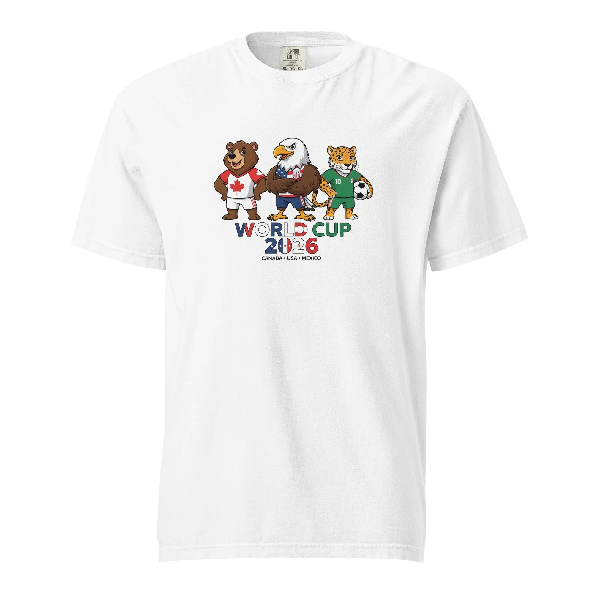 United Hosts 2026 World Cup Tri-Mascot Vintage Tee