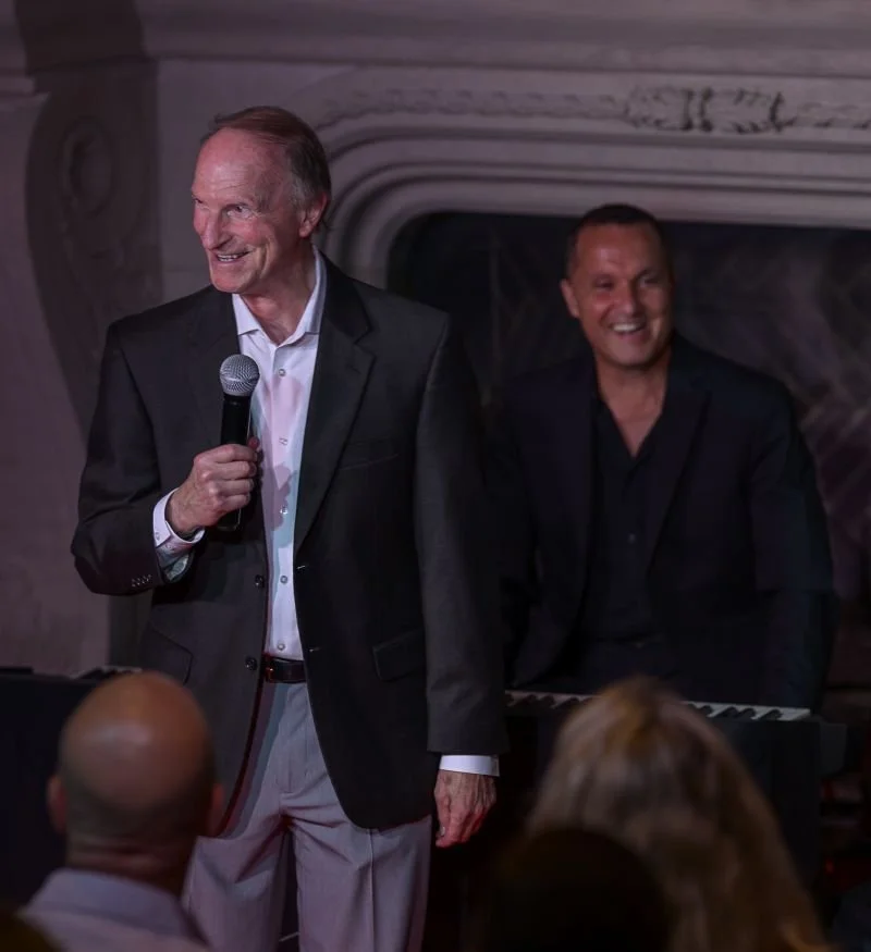 Zip Rzeppa and Eric Genius at a Mater Media Concert of Hope.